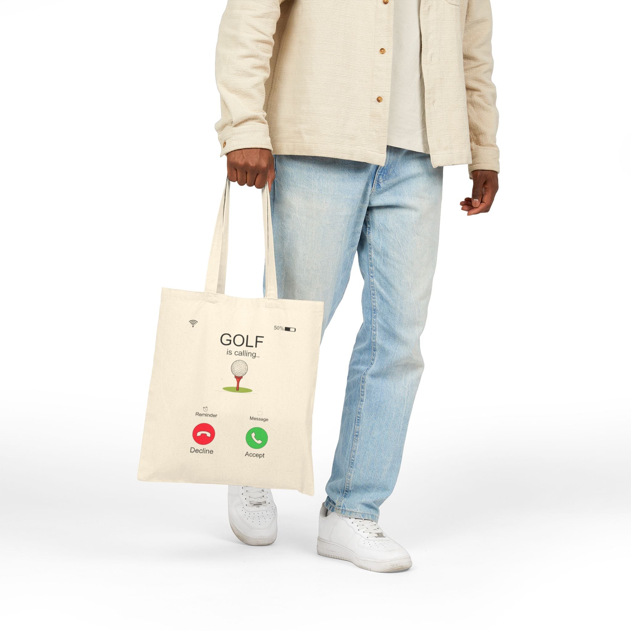 Golf Is Calling Canvas Tote Bag — Golf Lover Gift