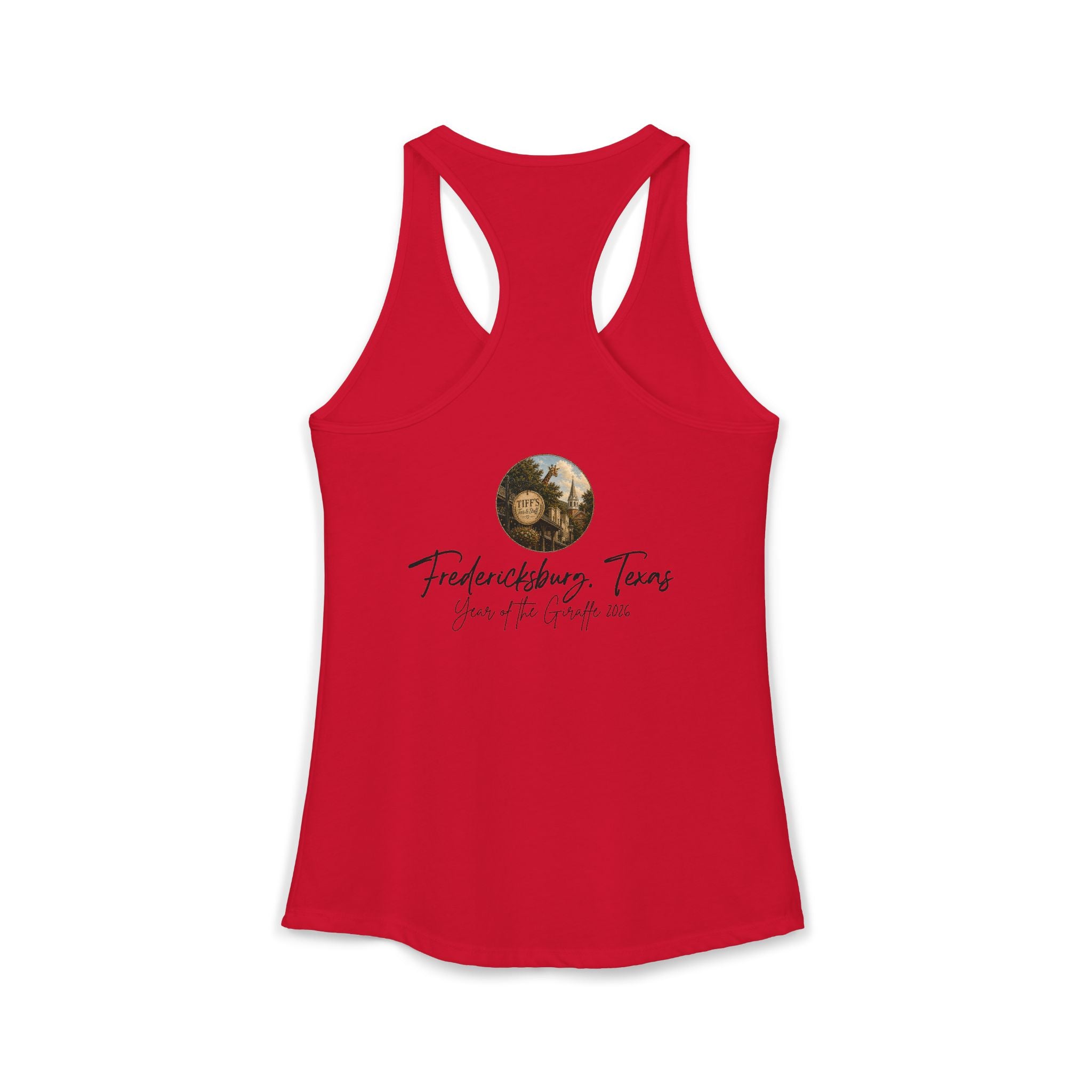Women's Tank with Vintage Texas Look Featuring One Lost Giraffe