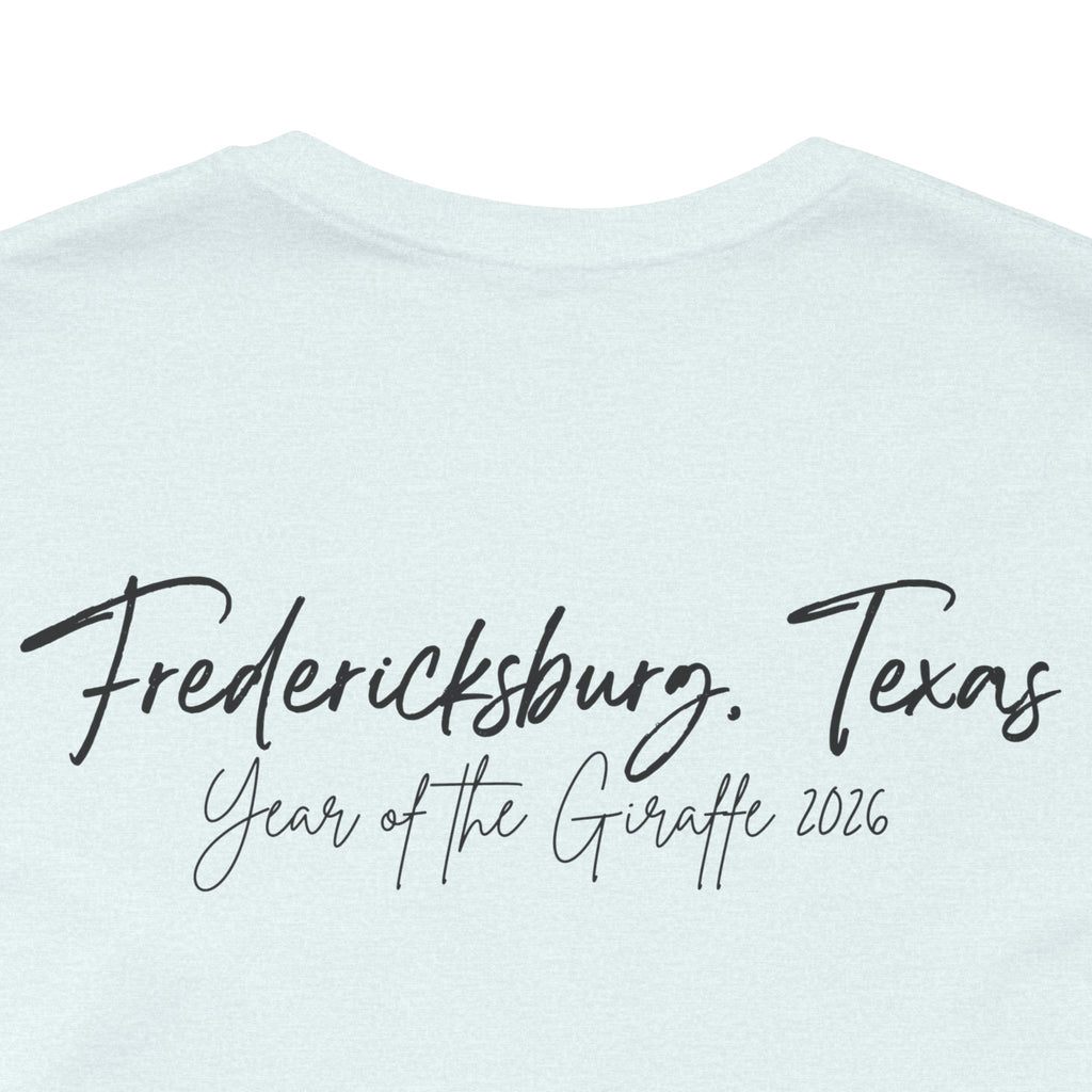Giraffe Polaroid Photo Tee — "Love, Gracie G.Raffe" Graphic T-Shirt