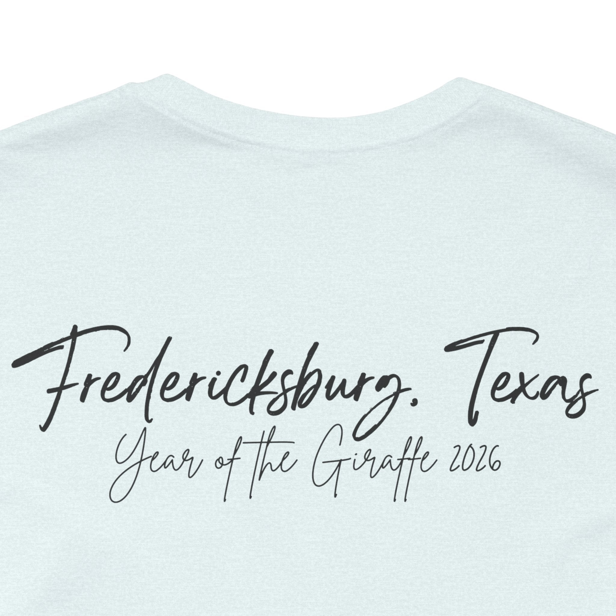 Giraffe Polaroid Photo Tee — "Love, Gracie G.Raffe" Graphic T-Shirt