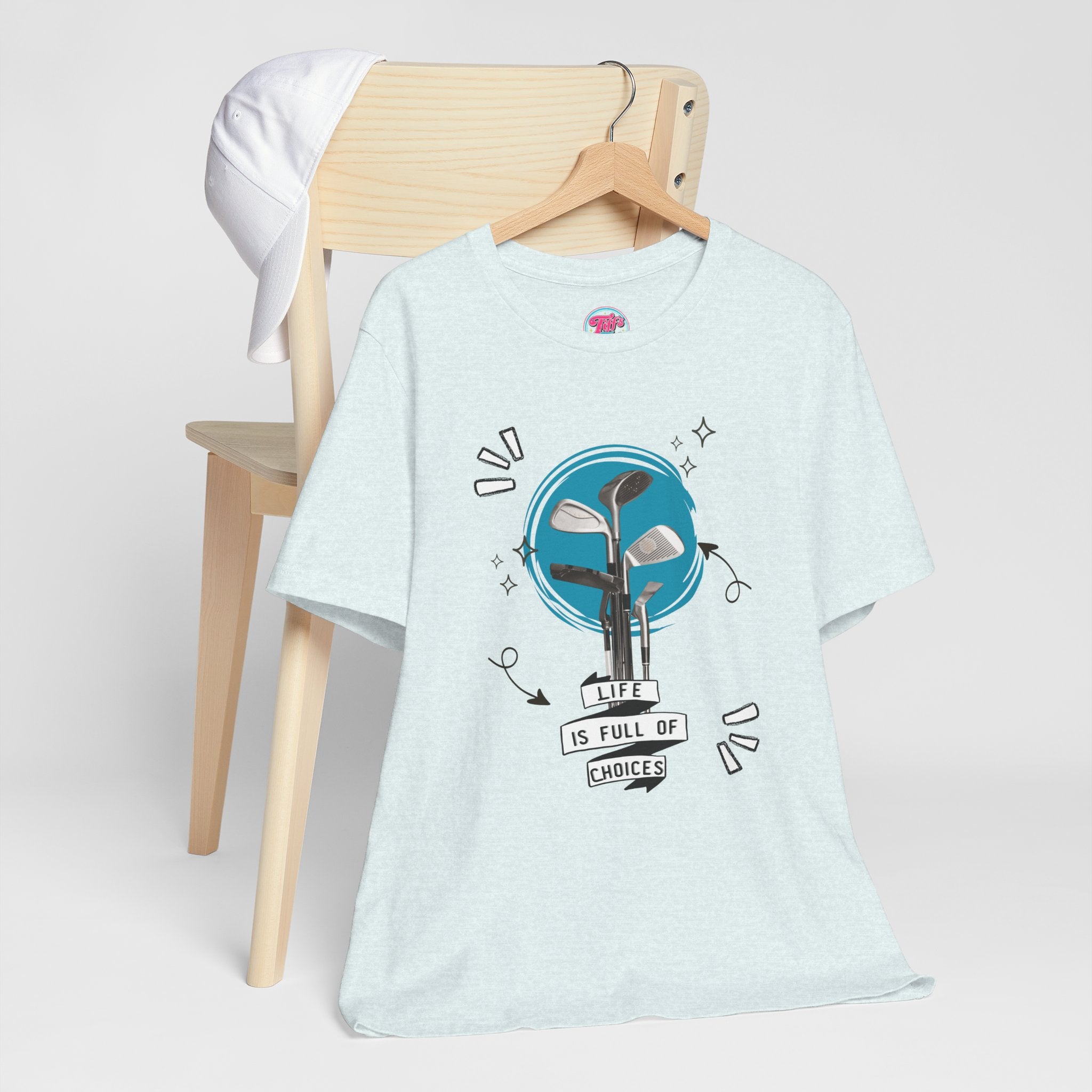 Life Is Full Of Choices Golf Tee – Fun Golf Graphic T-Shirt