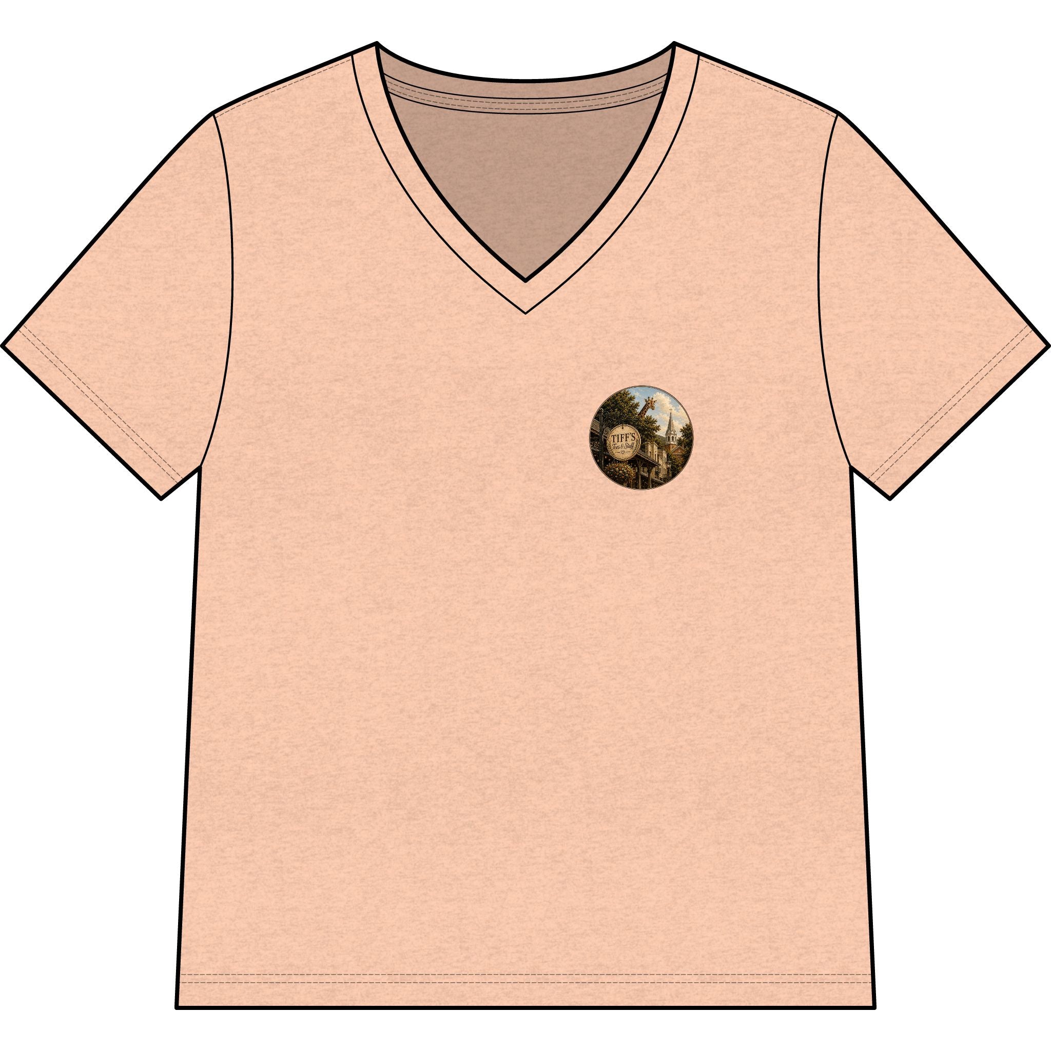 Welcome to the Wild Side V-Neck Tee — Vintage Roadtrip Graphic Shirt