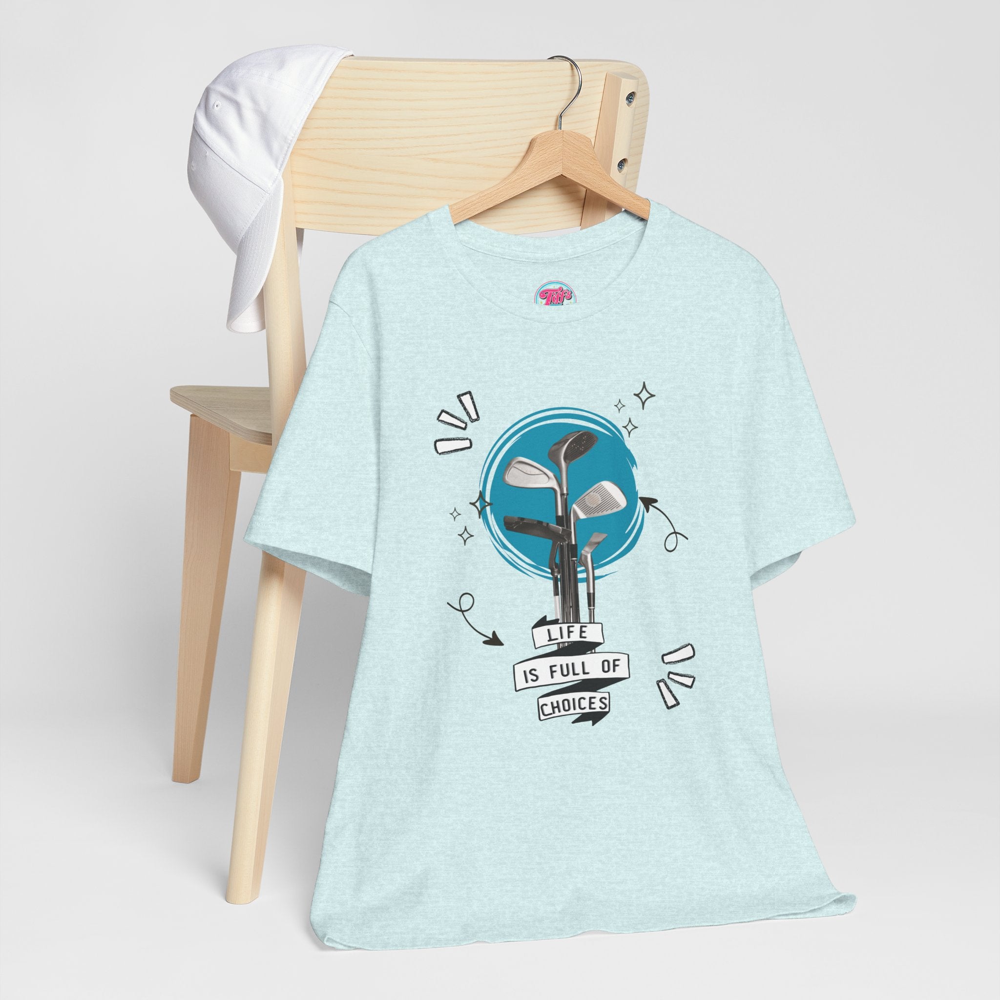 Life Is Full Of Choices Golf Tee – Fun Golf Graphic T-Shirt
