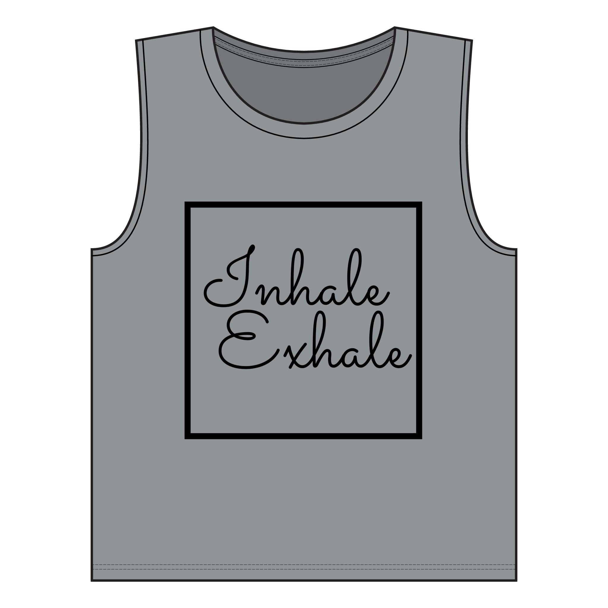 Inhale Exhale Pilates Muscle Tank — Women's Pilates & Workout Tank Top