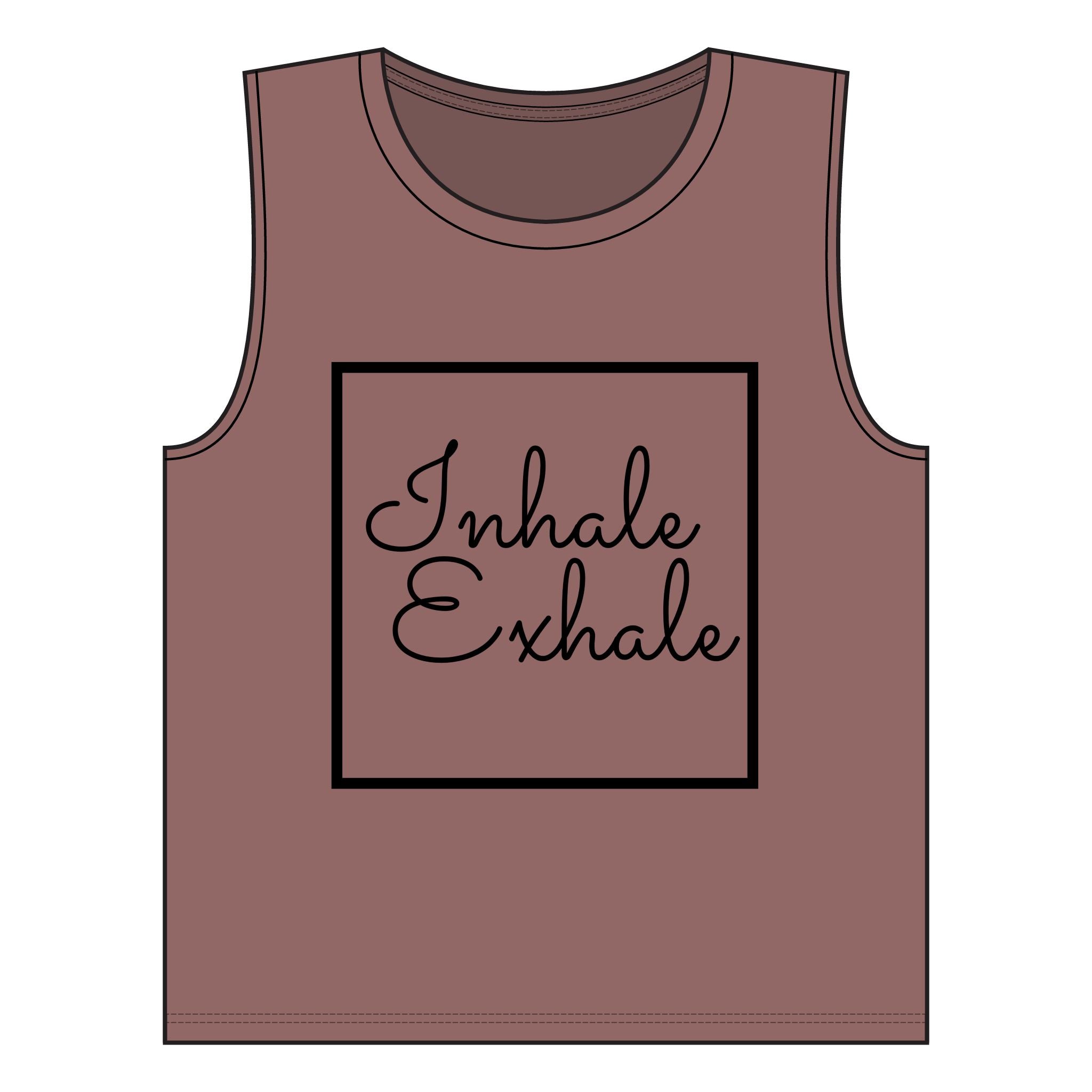 Inhale Exhale Pilates Muscle Tank — Women's Pilates & Workout Tank Top