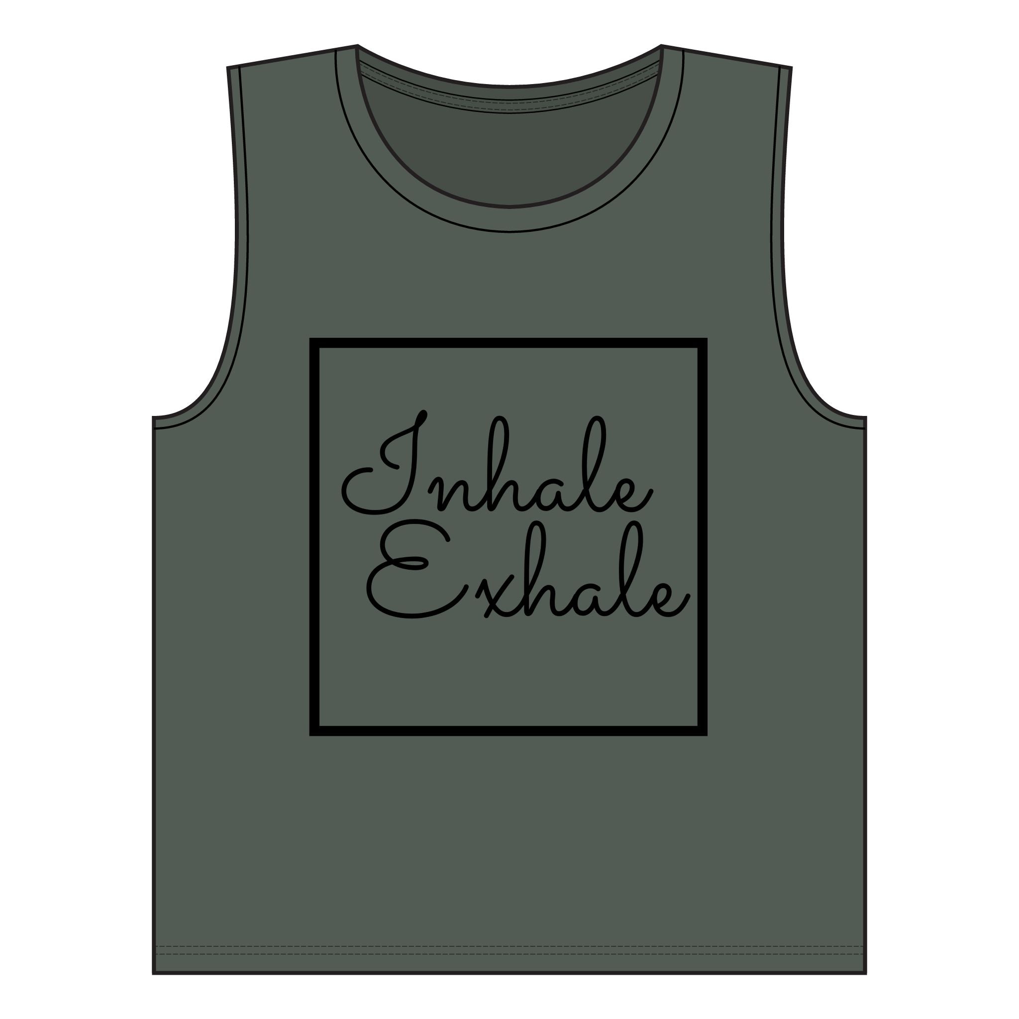 Inhale Exhale Pilates Muscle Tank — Women's Pilates & Workout Tank Top