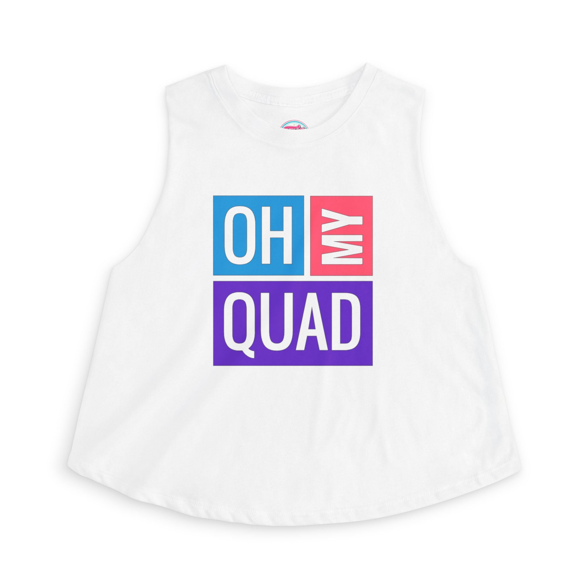 Oh My Quad Crop Top — Funny Fitness Pilates, Gym Tank for Women