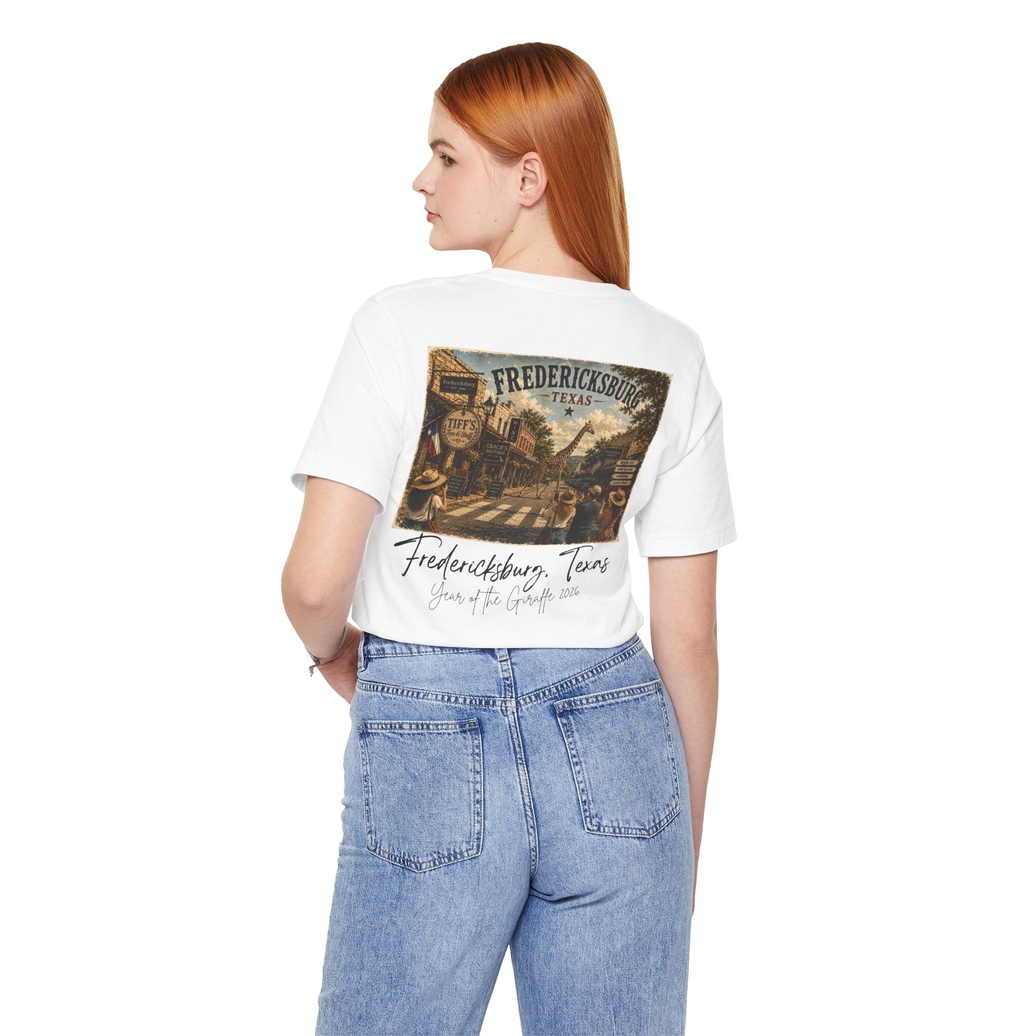Fredericksburg Texas Vintage Street Scene Tee — Retro Travel Souvenir T-Shirt