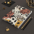 Animal Print Hardcover Journal — Abstract Neutral Safari Notebook