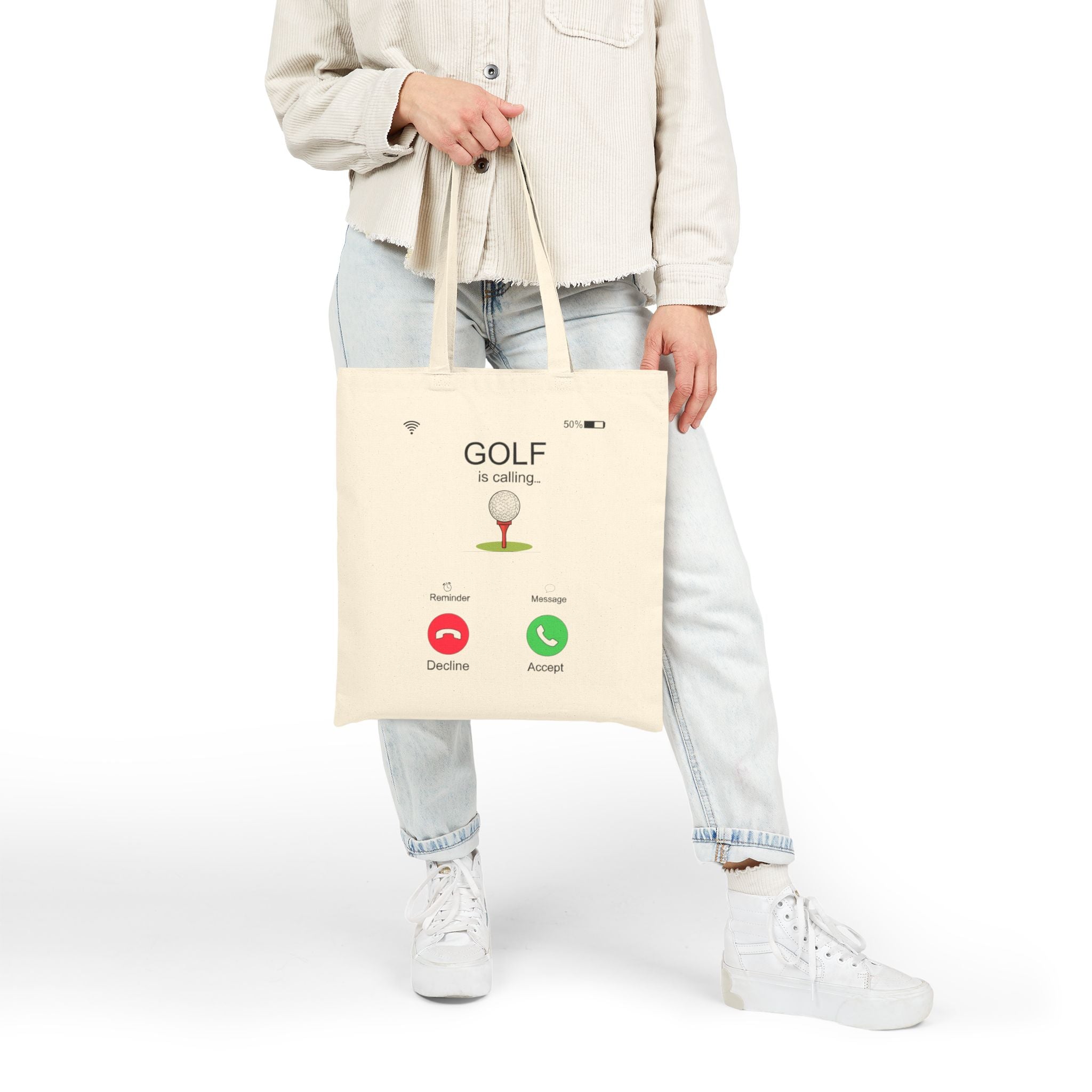 Golf Is Calling Canvas Tote Bag — Golf Lover Gift