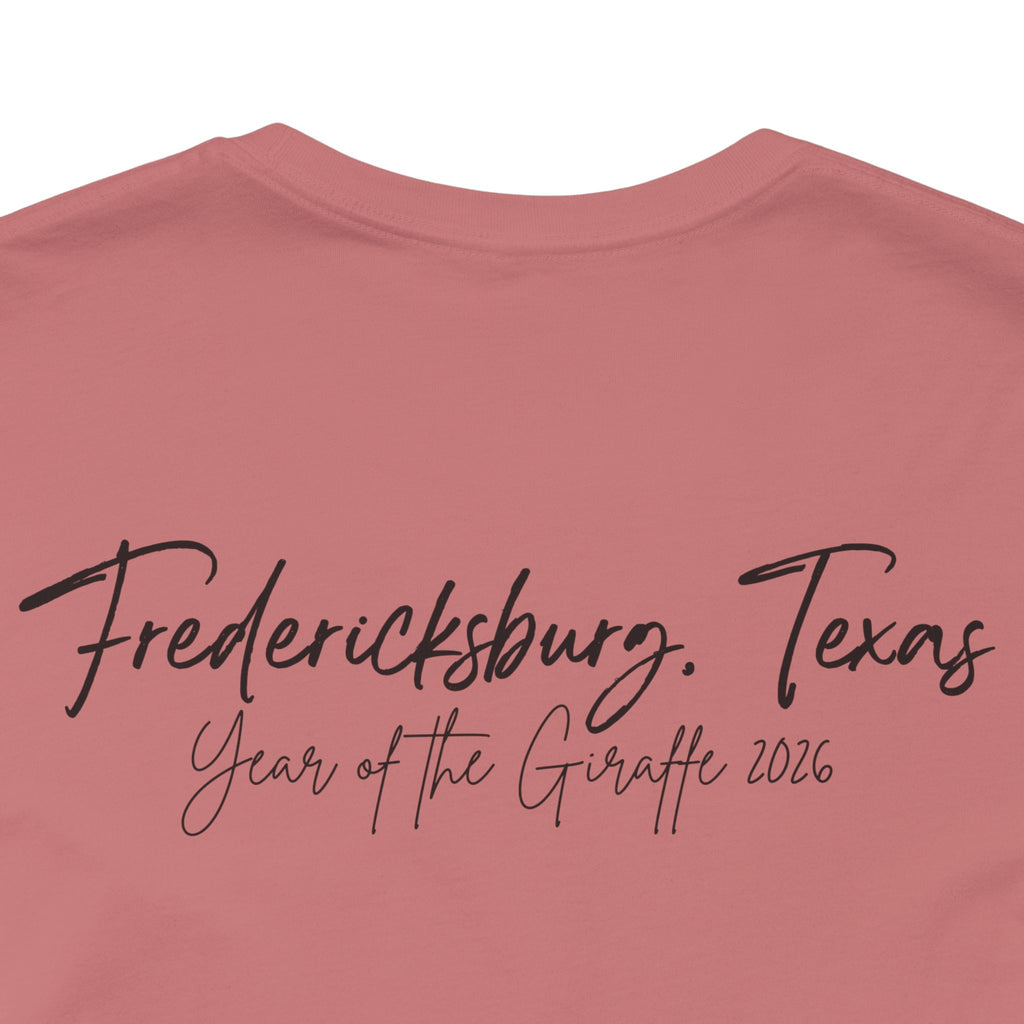 Giraffe Polaroid Photo Tee — "Love, Gracie G.Raffe" Graphic T-Shirt