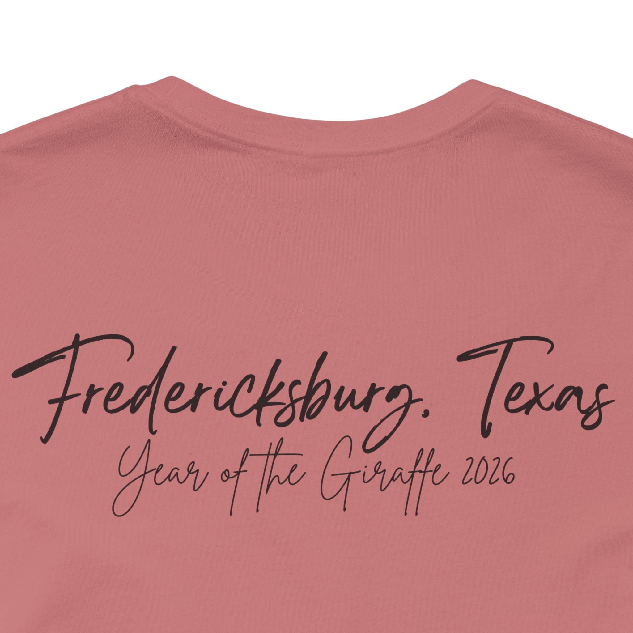 Giraffe Polaroid Photo Tee — "Love, Gracie G.Raffe" Graphic T-Shirt