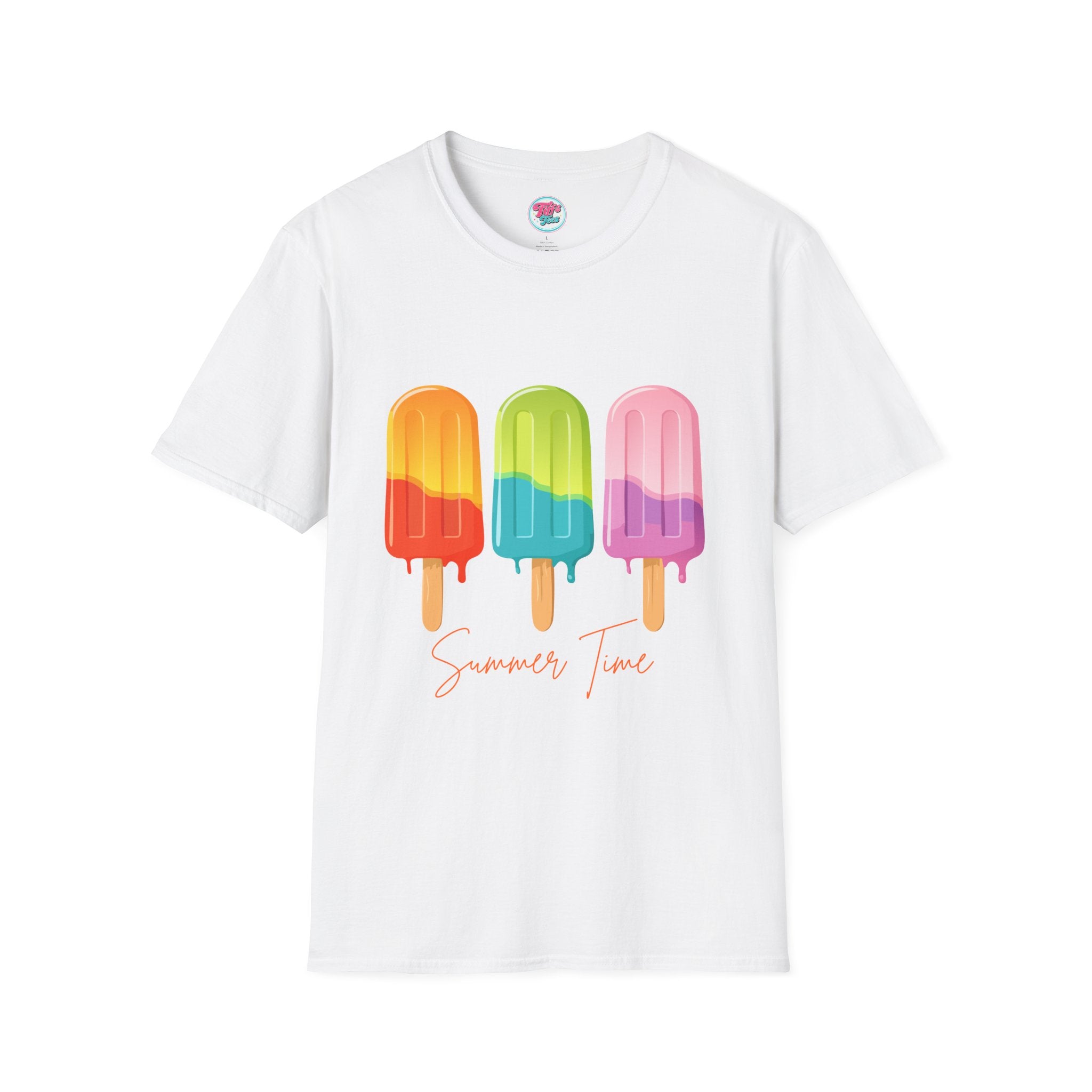 Popsicle Trio Graphic T-Shirt — Colorful Summer Vibes Tee