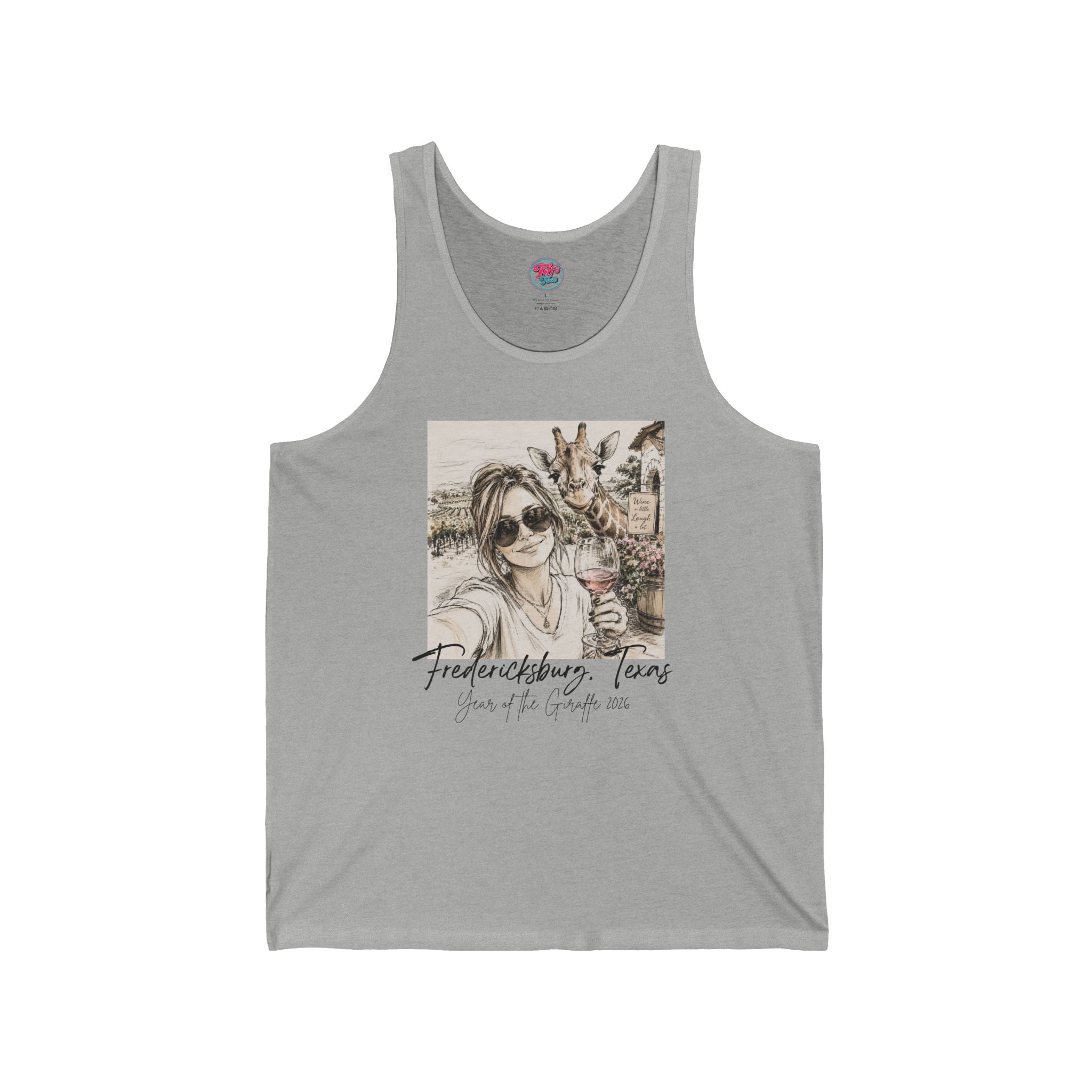 Fredericksburg Texas Vintage Photo Tank Top — Vacation Souvenir Tank