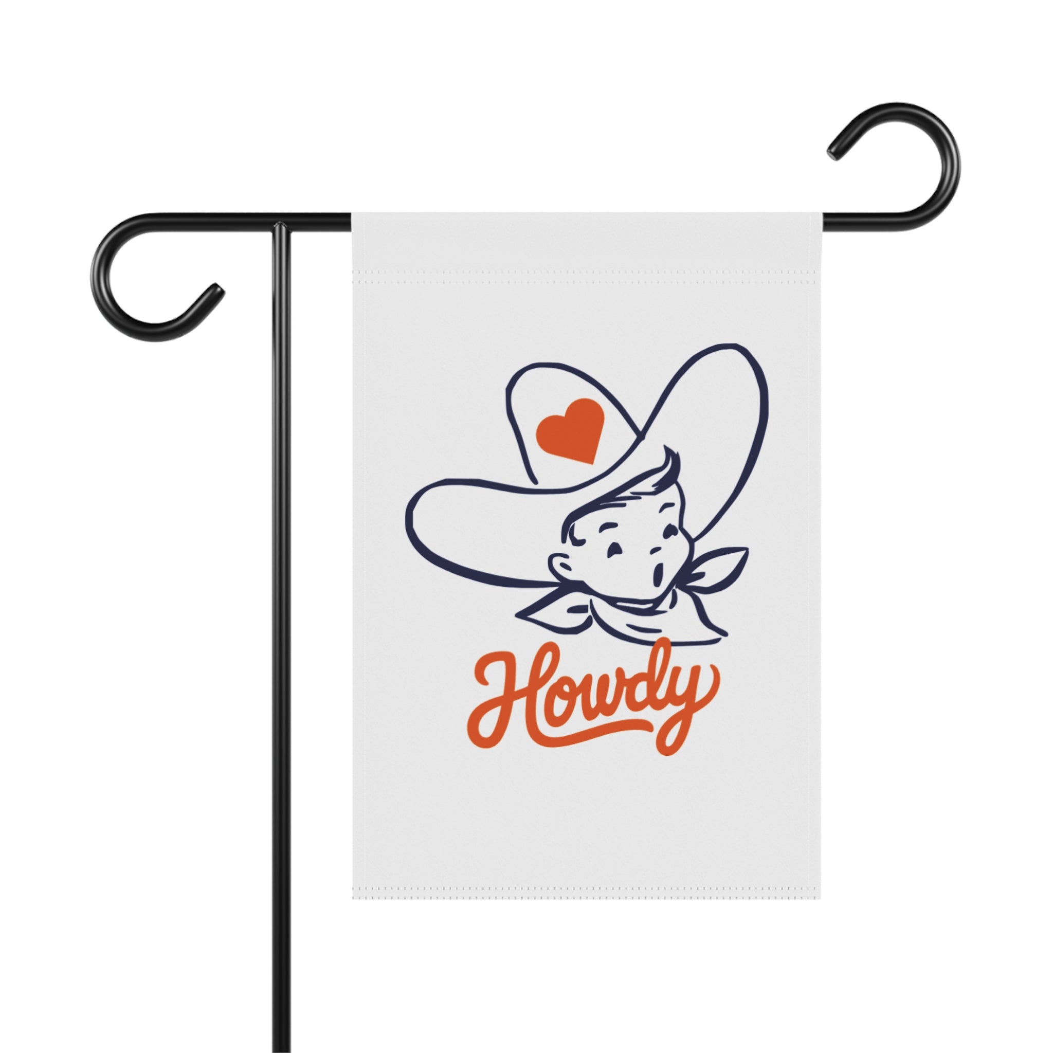 Howdy Cowboy Garden Flag — Cute Western House Banner for Porch & Yard
