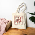 Mahjong One More Game Canvas Tote Bag — Mahjong Peacock and Bamboo