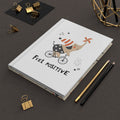 Feel Positive Elephant Hardcover Journal — Cute Biking Elephant Notebook for Kids & Adults