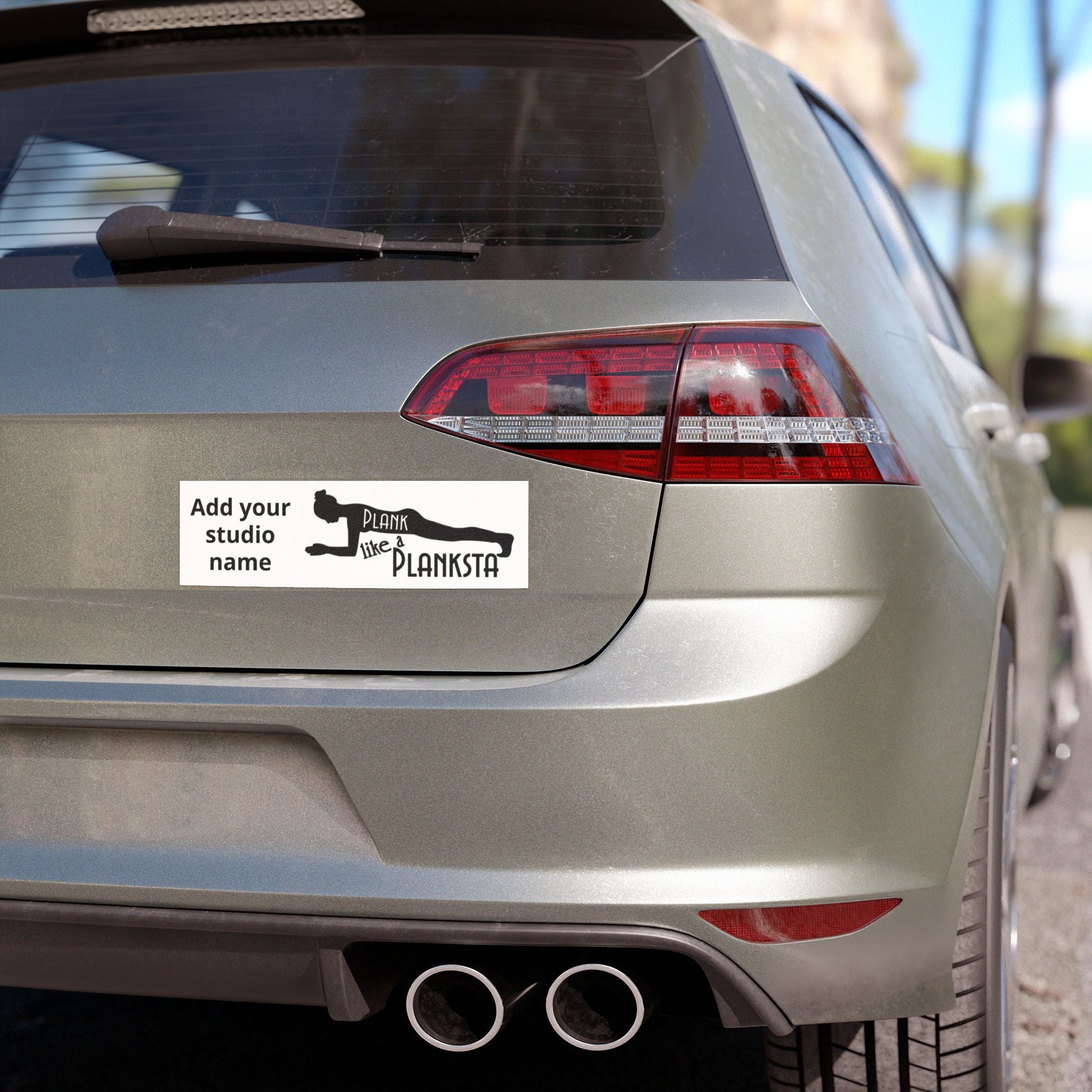 Car Magnet — “Plank Like a Planksta” Fitness Studio Promo