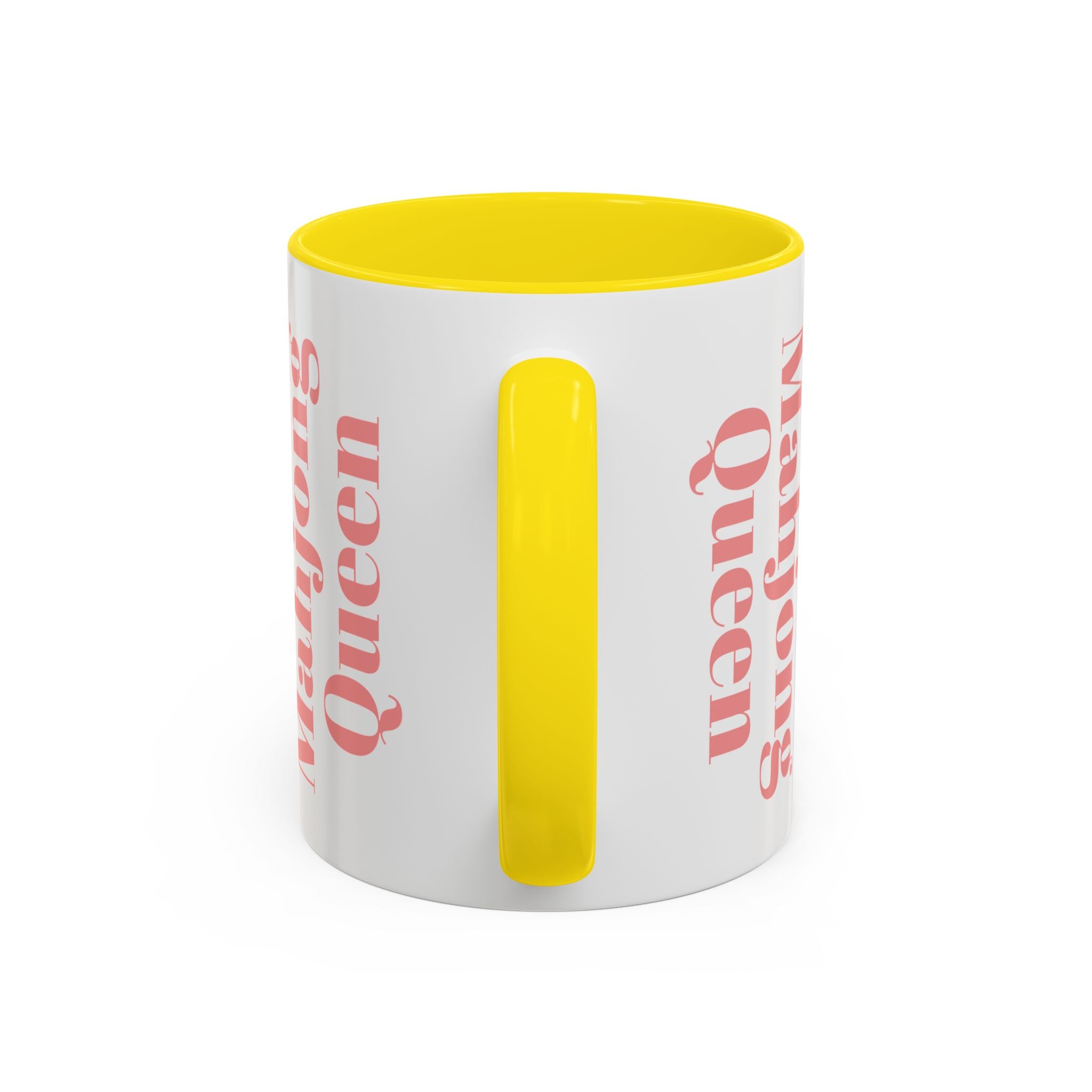 Mahjong Queen Accent Coffee Mug – Retro Tile Design, 11 oz