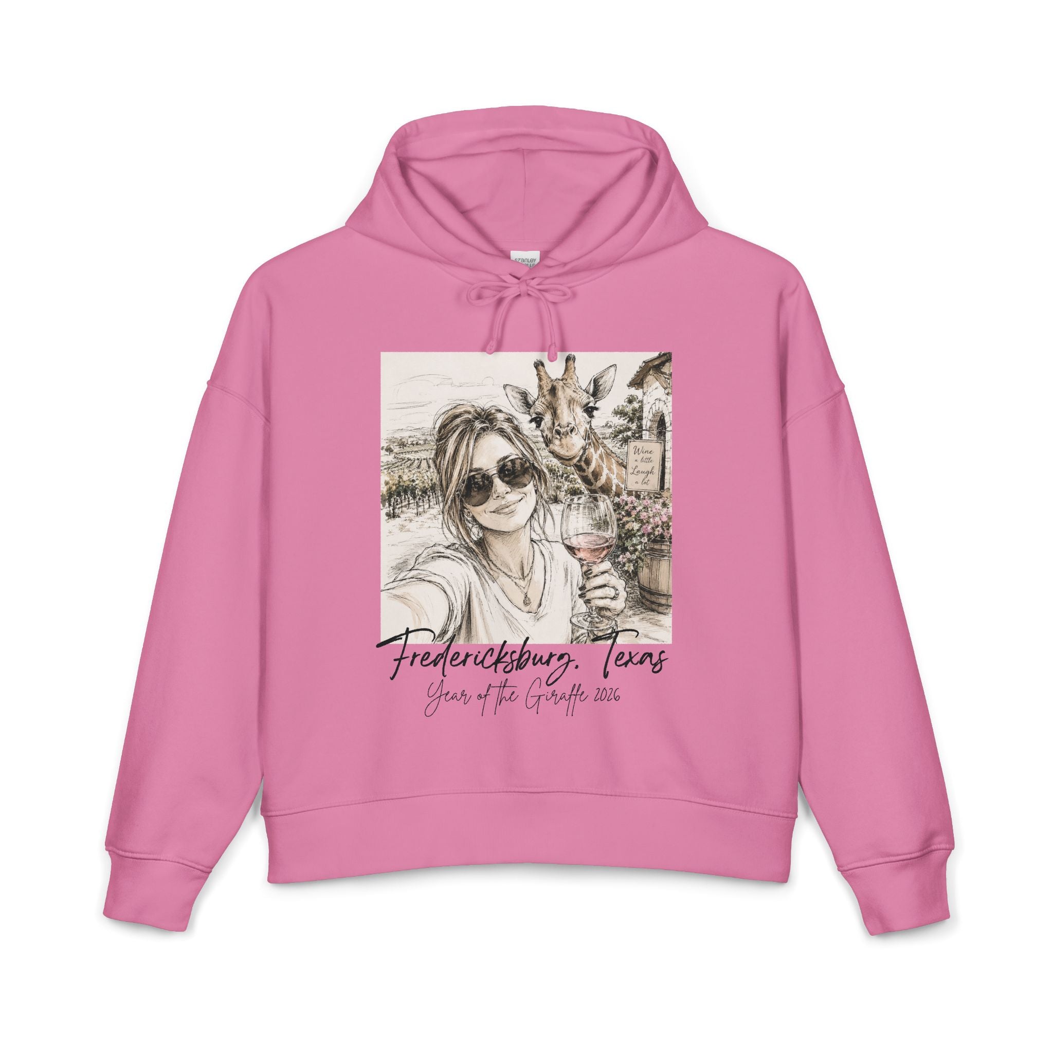 Vintage Fredericksburg Texas Wine Hoodie — Girlfriend & Giraffe Graphic