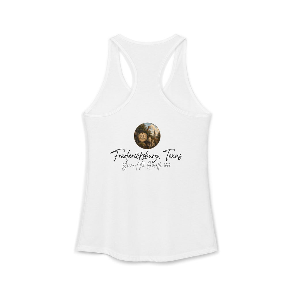 Women's Tank with Vintage Texas Look Featuring One Lost Giraffe