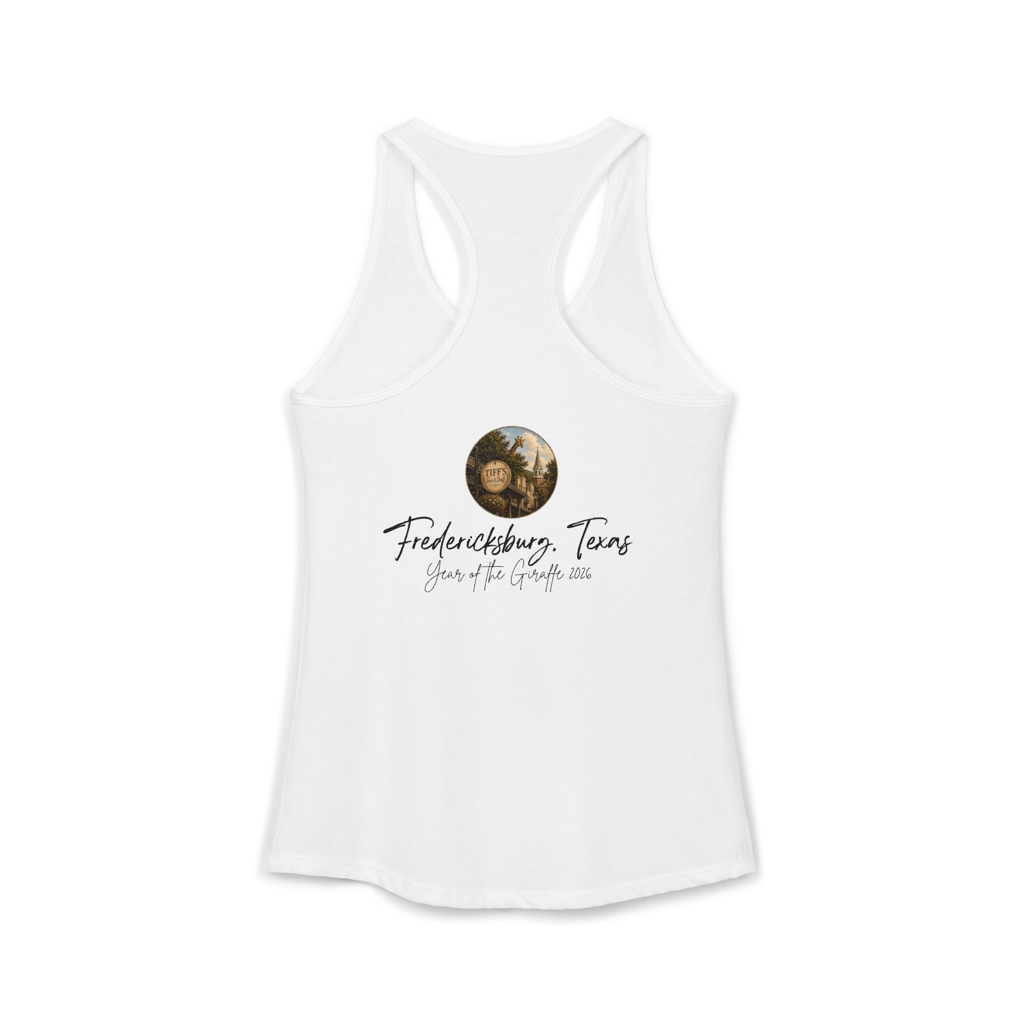 Women's Tank with Vintage Texas Look Featuring One Lost Giraffe