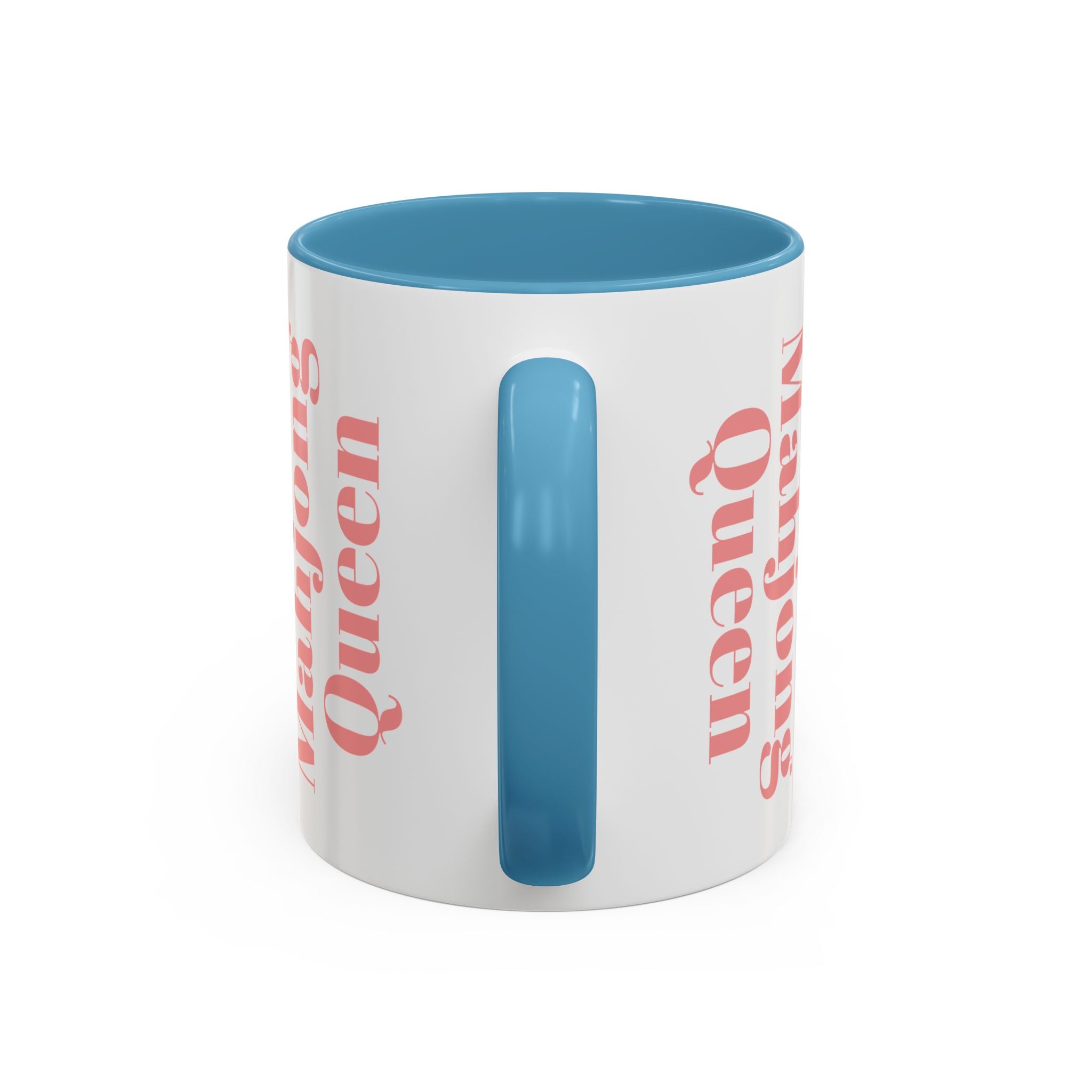 Mahjong Queen Accent Coffee Mug – Retro Tile Design, 11 oz