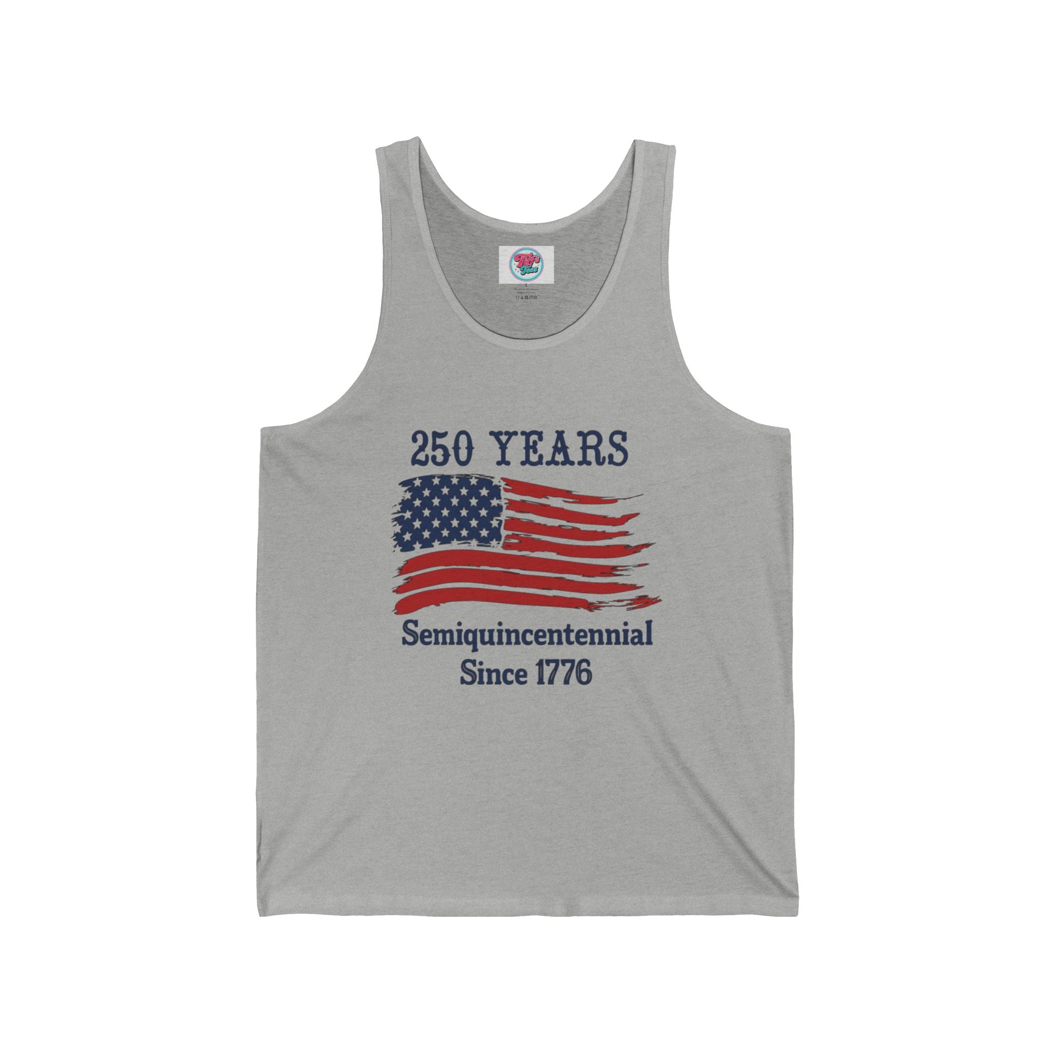 Semiquincentennial 250 Years Flag Muscle Tank — Since 1776 USA Patriotic