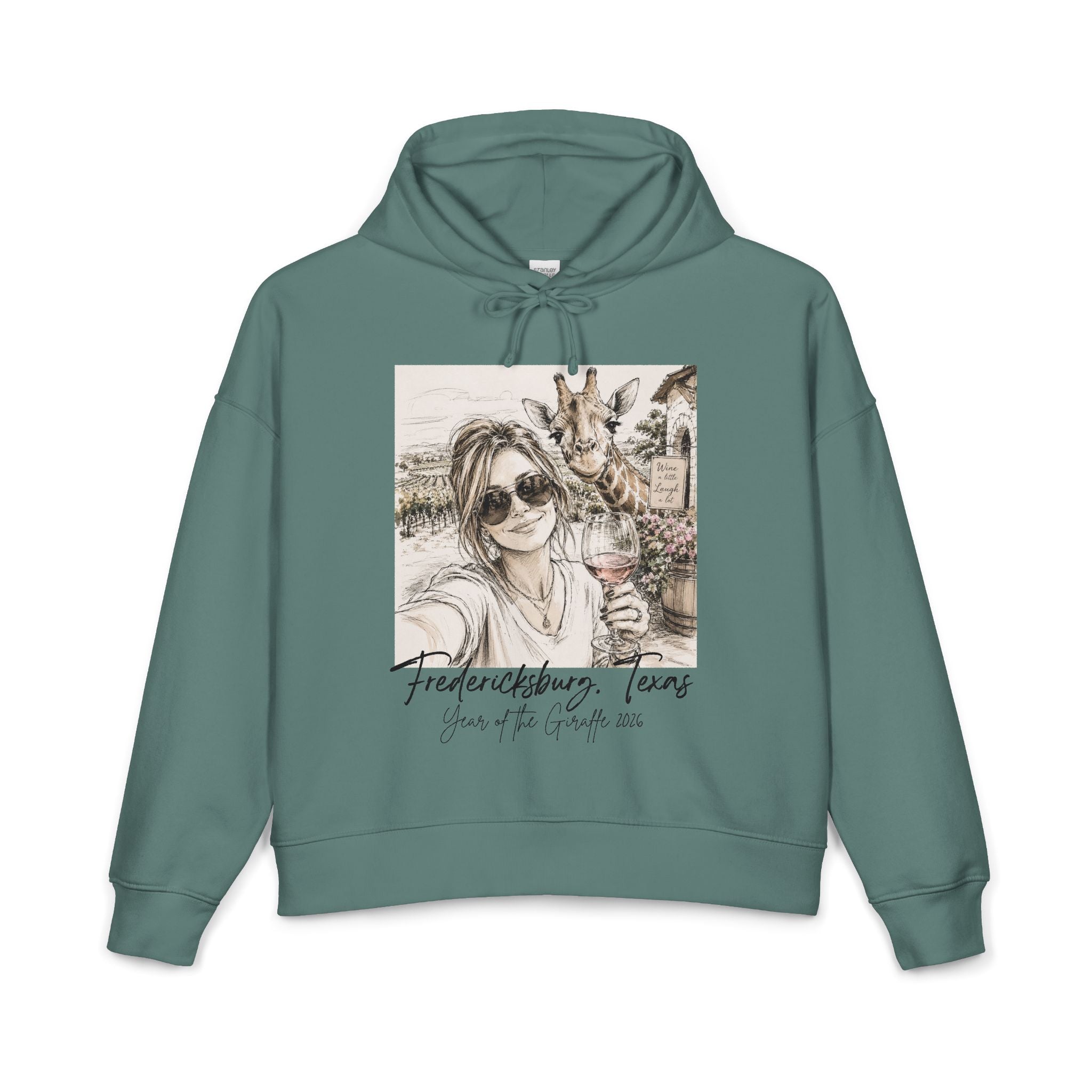 Vintage Fredericksburg Texas Wine Hoodie — Girlfriend & Giraffe Graphic