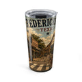 Fredericksburg Texas 20oz Travel Tumbler – Vintage Main Street Design