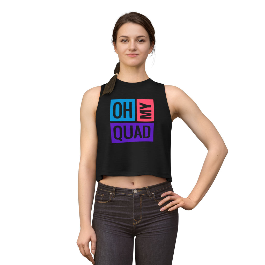 Oh My Quad Crop Top — Funny Fitness Pilates, Gym Tank for Women