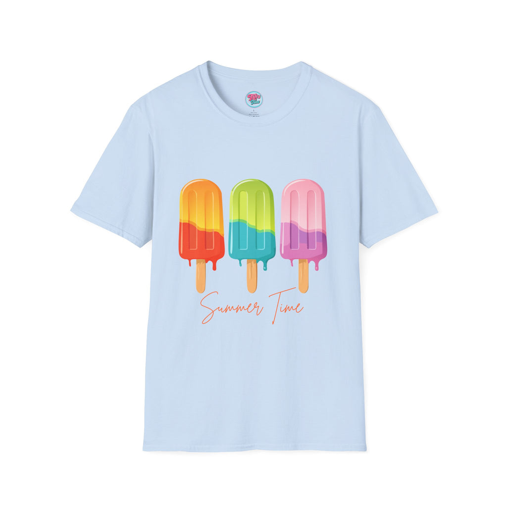 Popsicle Trio Graphic T-Shirt — Colorful Summer Vibes Tee