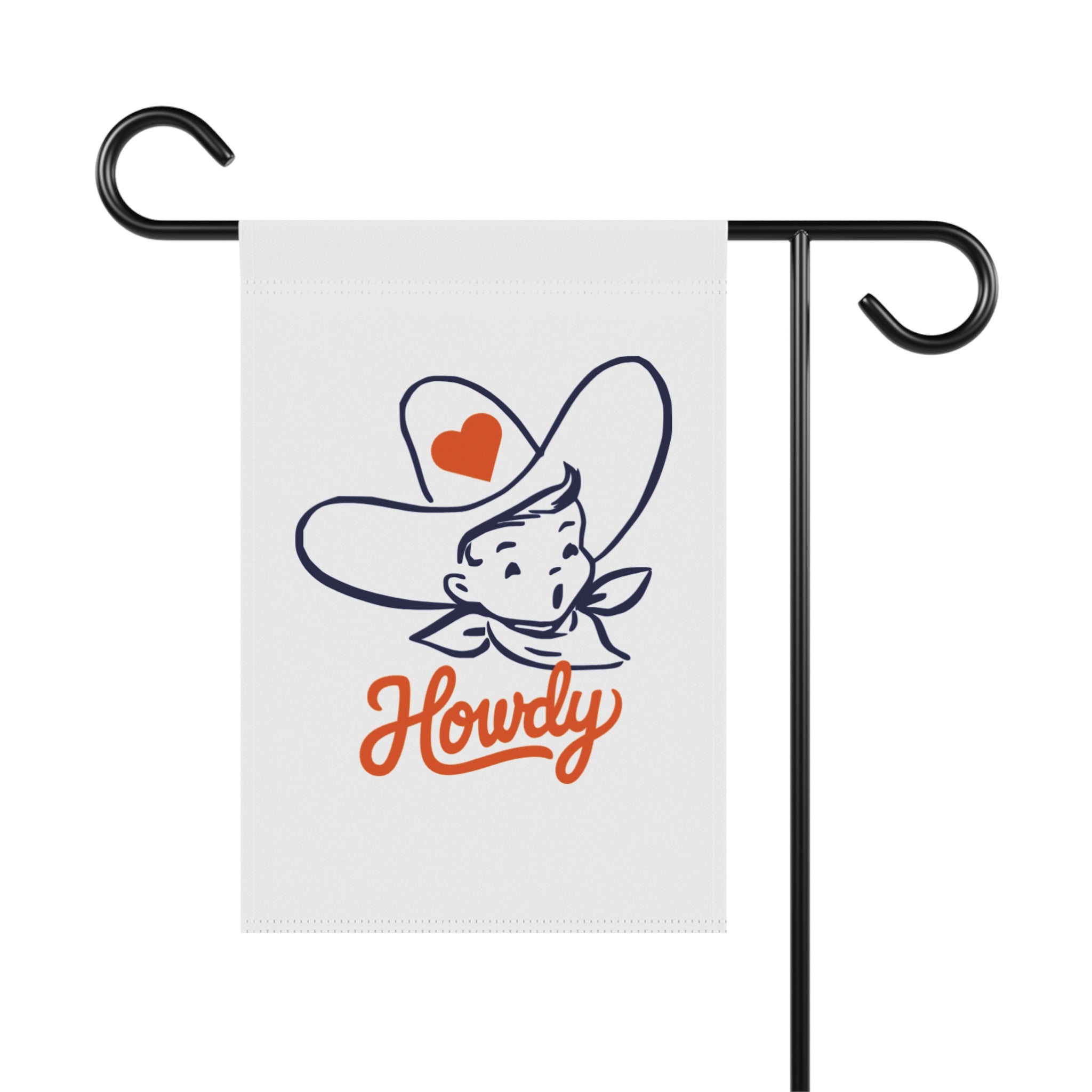 Howdy Cowboy Garden Flag — Cute Western House Banner for Porch & Yard