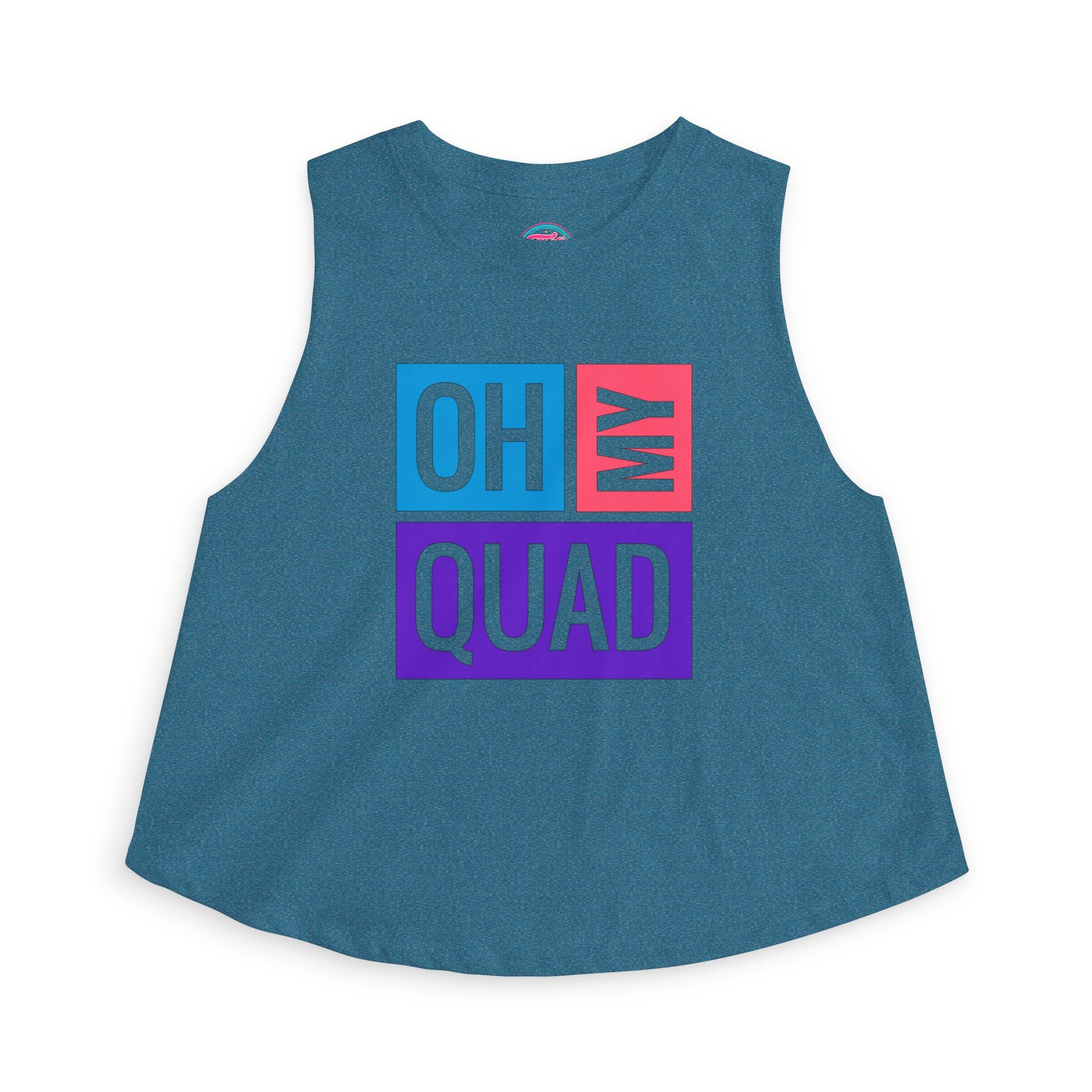 Oh My Quad Crop Top — Funny Fitness Pilates, Gym Tank for Women