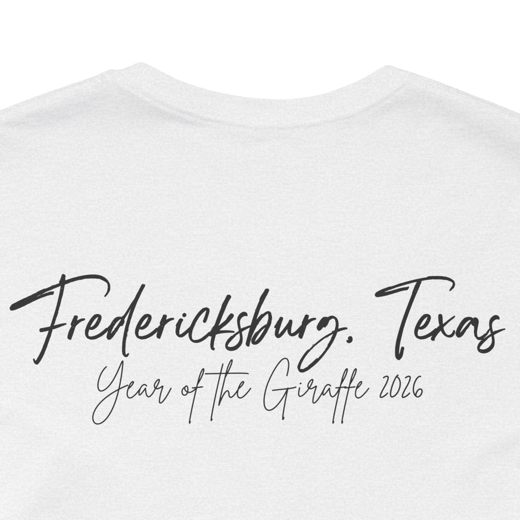 Giraffe Polaroid Photo Tee — "Love, Gracie G.Raffe" Graphic T-Shirt
