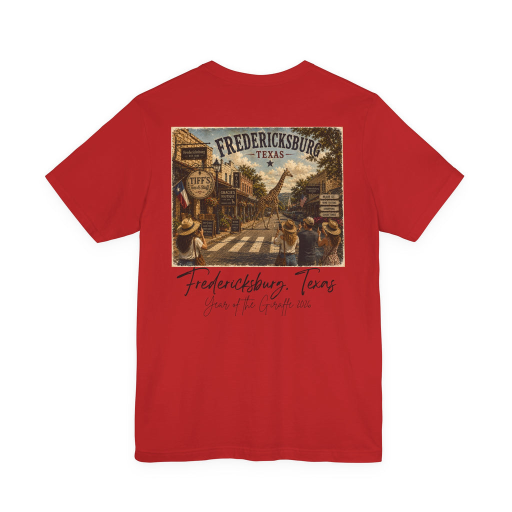 Fredericksburg Texas Vintage Street Scene Tee — Retro Travel Souvenir T-Shirt