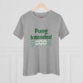 Pung Intended Women's Tee - Funny Mahjong Crew Cotton Shirt