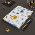Space Bear Hardcover Journal — Cute Astronaut Bear Notebook for Kids, Space-Themed Baby Shower Gift