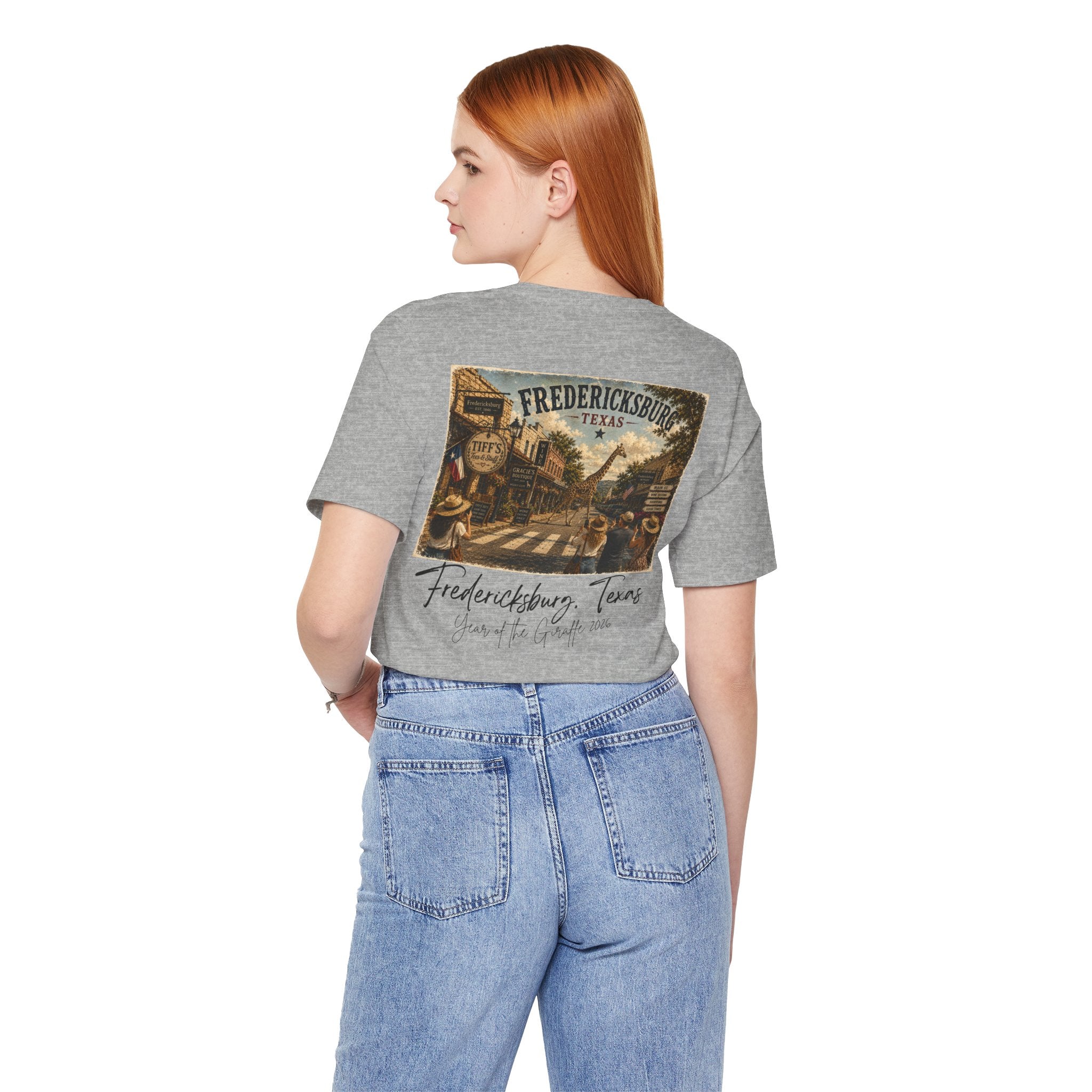 Fredericksburg Texas Vintage Street Scene Tee — Retro Travel Souvenir T-Shirt