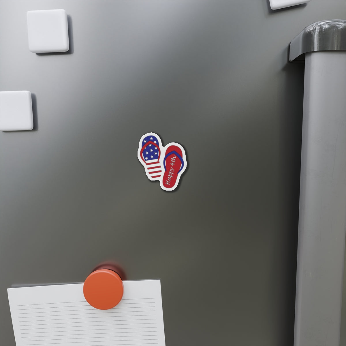 Patriotic Flip-Flop Magnets – Happy 4th USA Refrigerator Decor