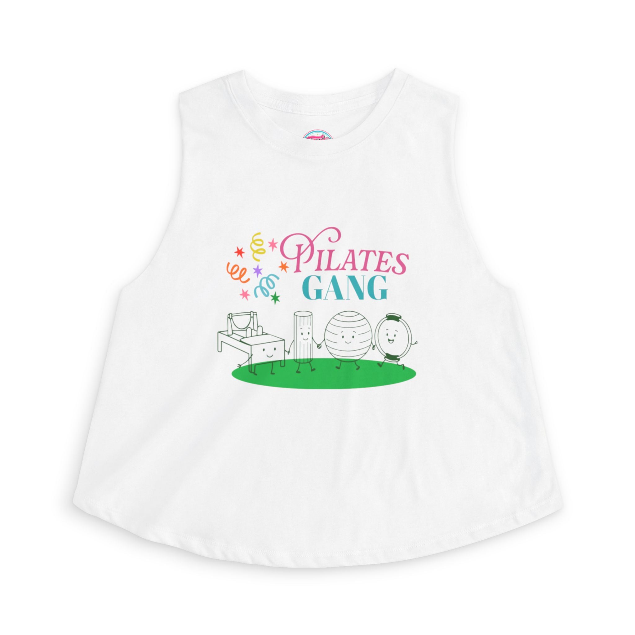 Pilates Gang Women's Crop Top — Cute Pilates Studio Tank for Fitness Lovers