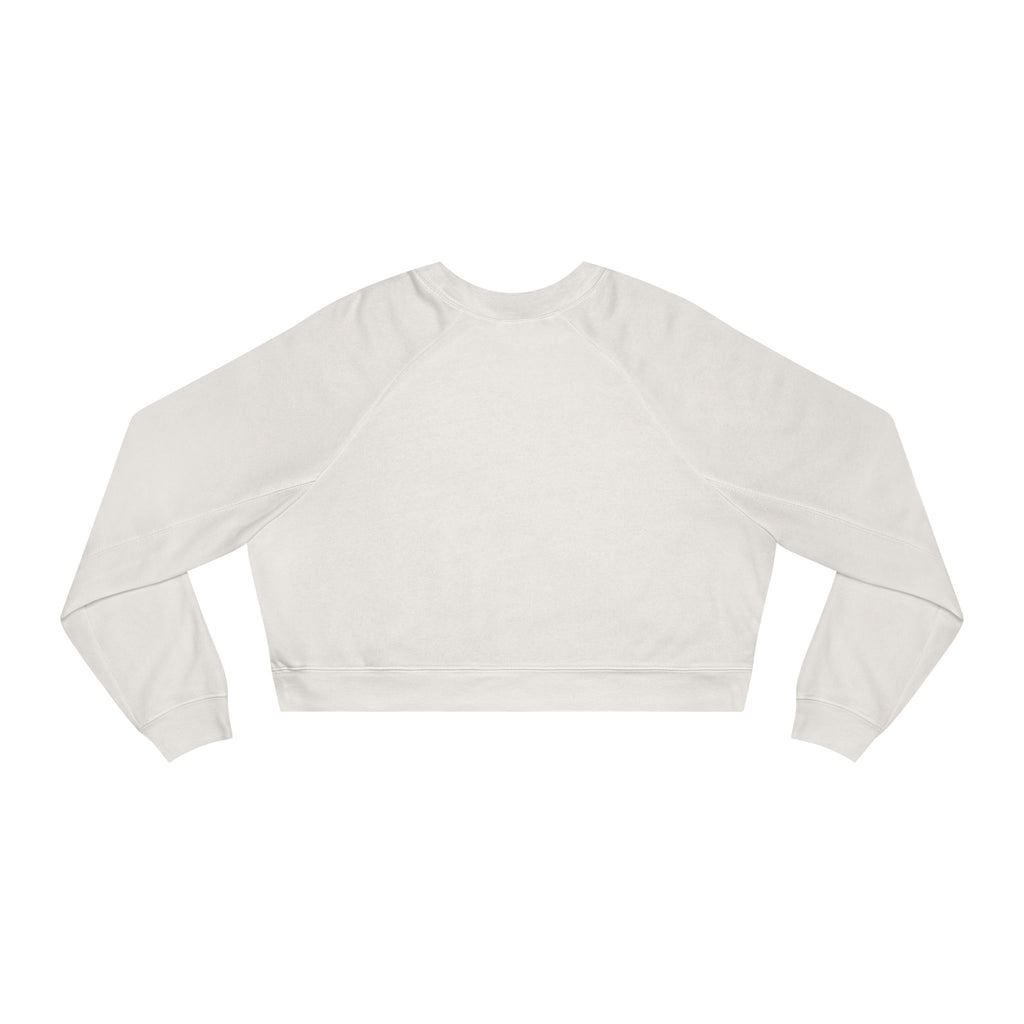 Cropped Pullover — "Plank Like a Planksta" Fitness Graphic