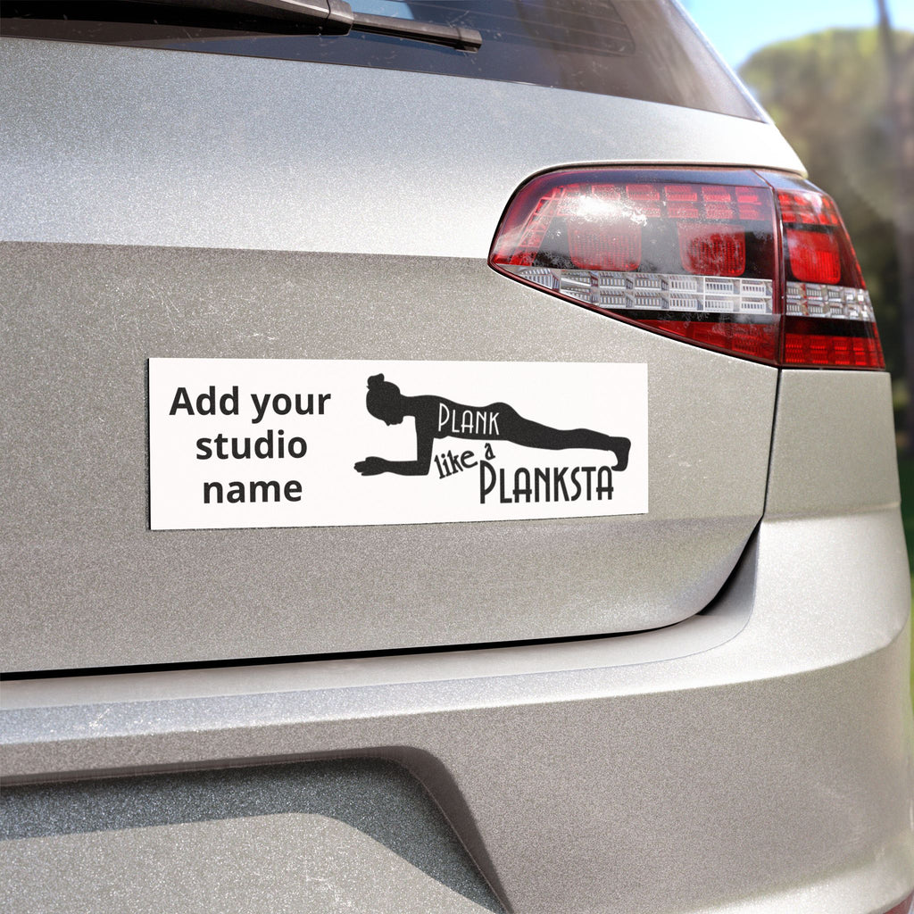 Car Magnet — “Plank Like a Planksta” Fitness Studio Promo