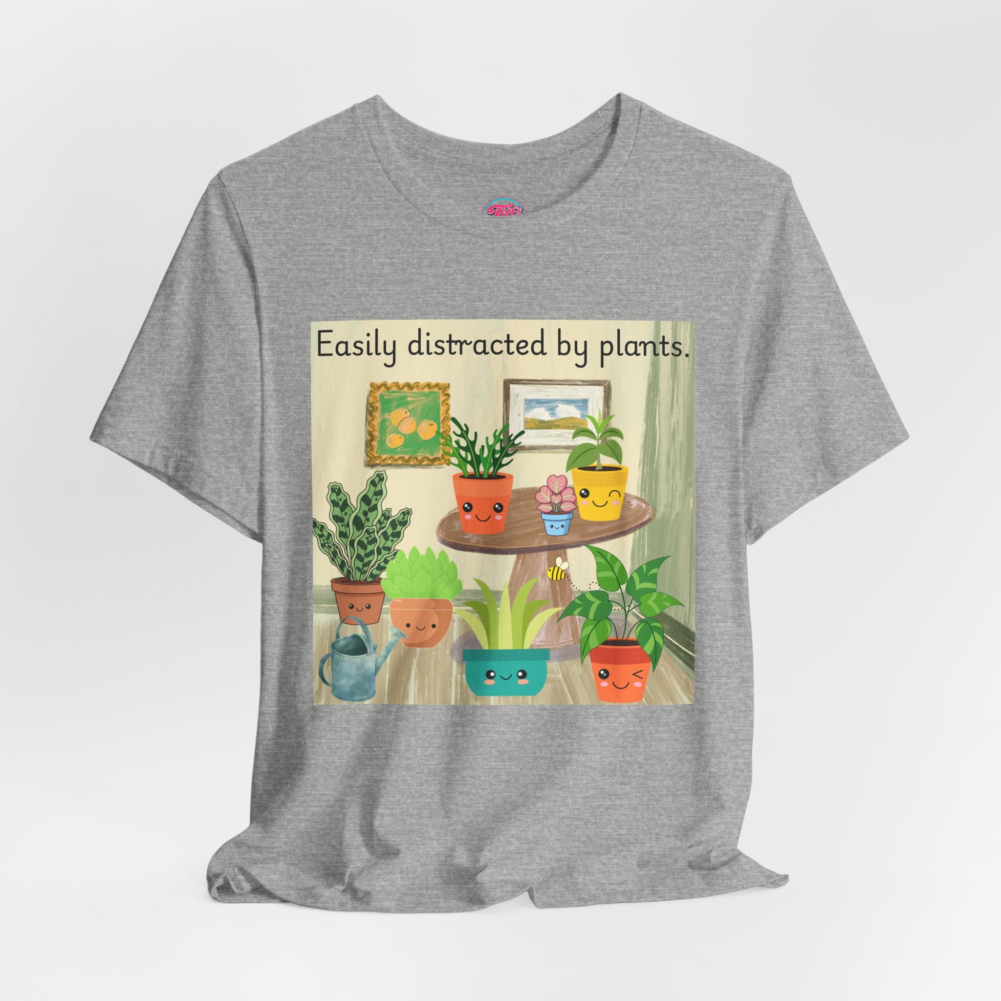 Easily Distracted by Plants T-Shirt — Cute Plant Lover Tee