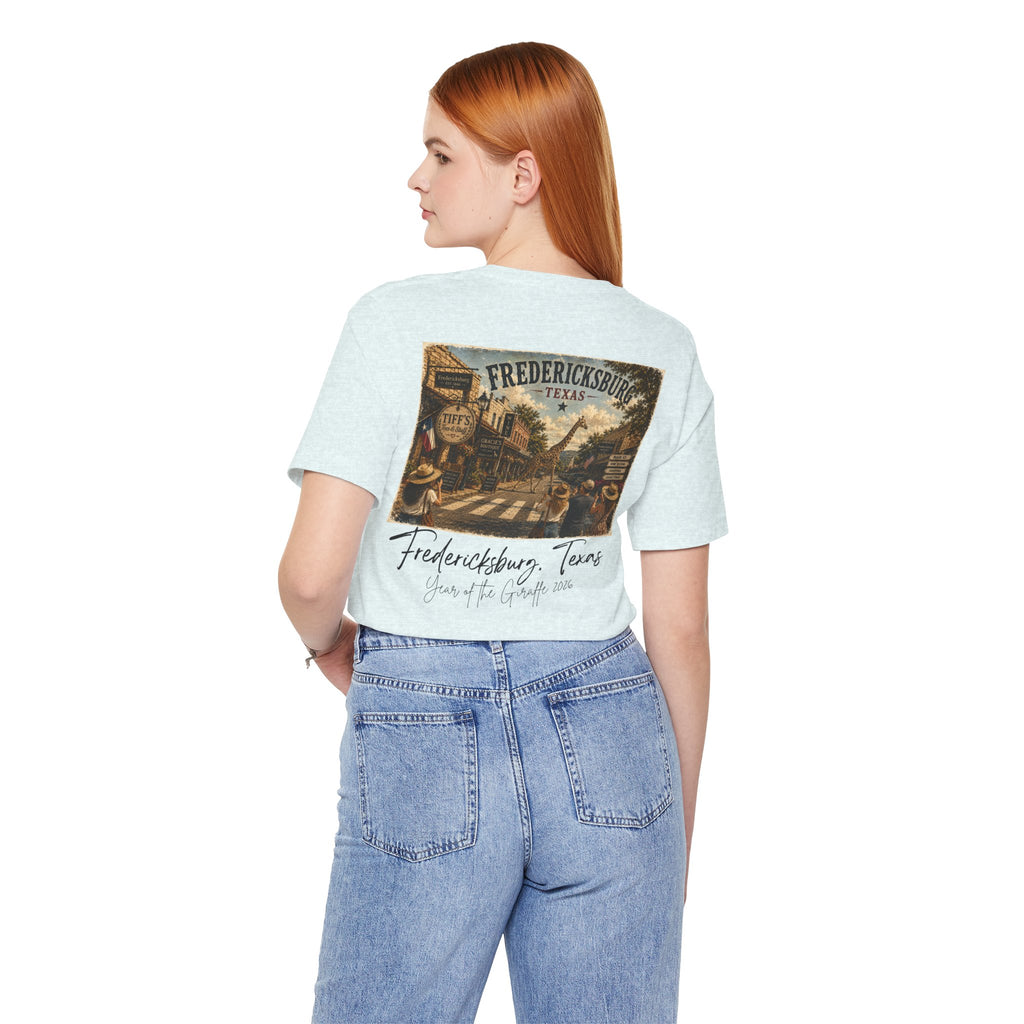 Fredericksburg Texas Vintage Street Scene Tee — Retro Travel Souvenir T-Shirt