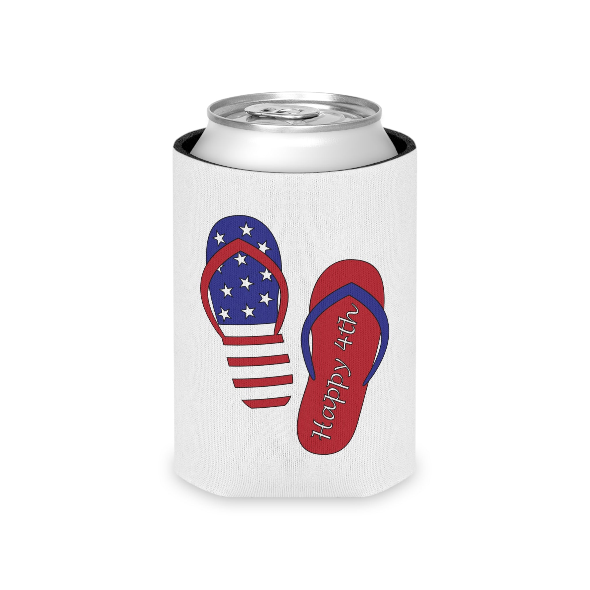 Flip Flop Can Cooler Celebrating 4th of July