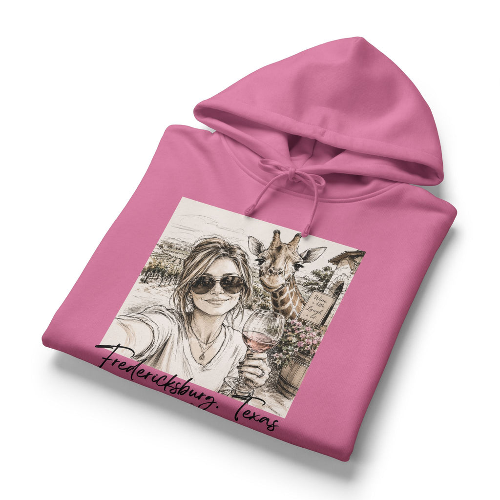Vintage Fredericksburg Texas Wine Hoodie — Girlfriend & Giraffe Graphic