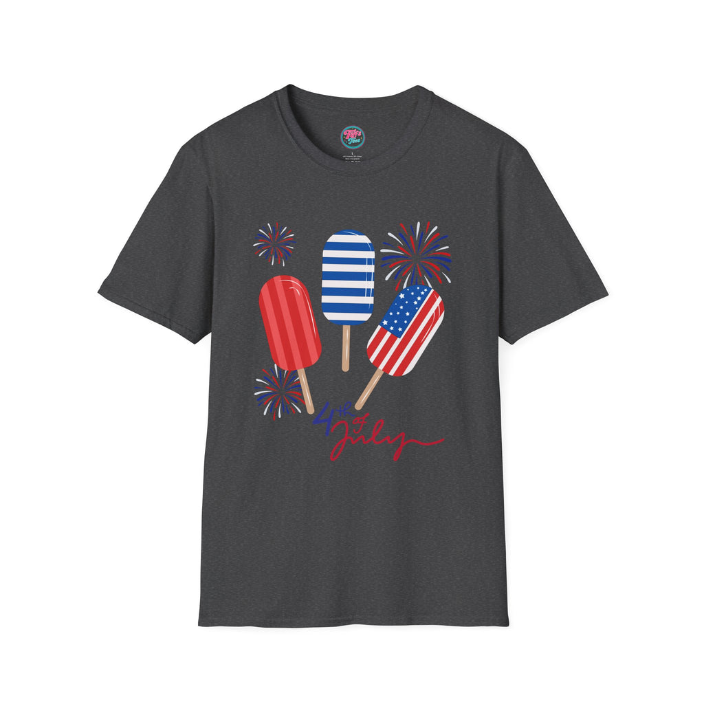 4th of July Popsicle T-Shirt — Patriotic Fireworks Summer Tee