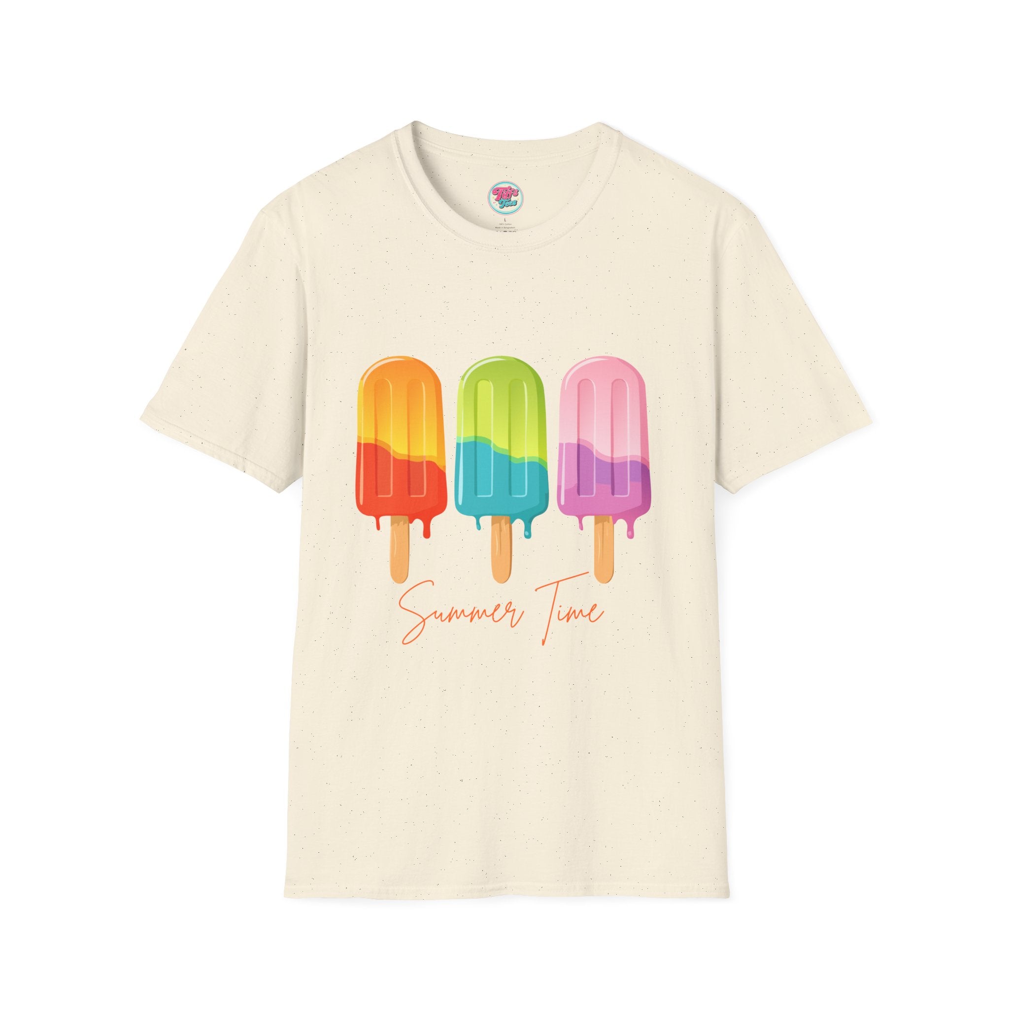 Popsicle Trio Graphic T-Shirt — Colorful Summer Vibes Tee