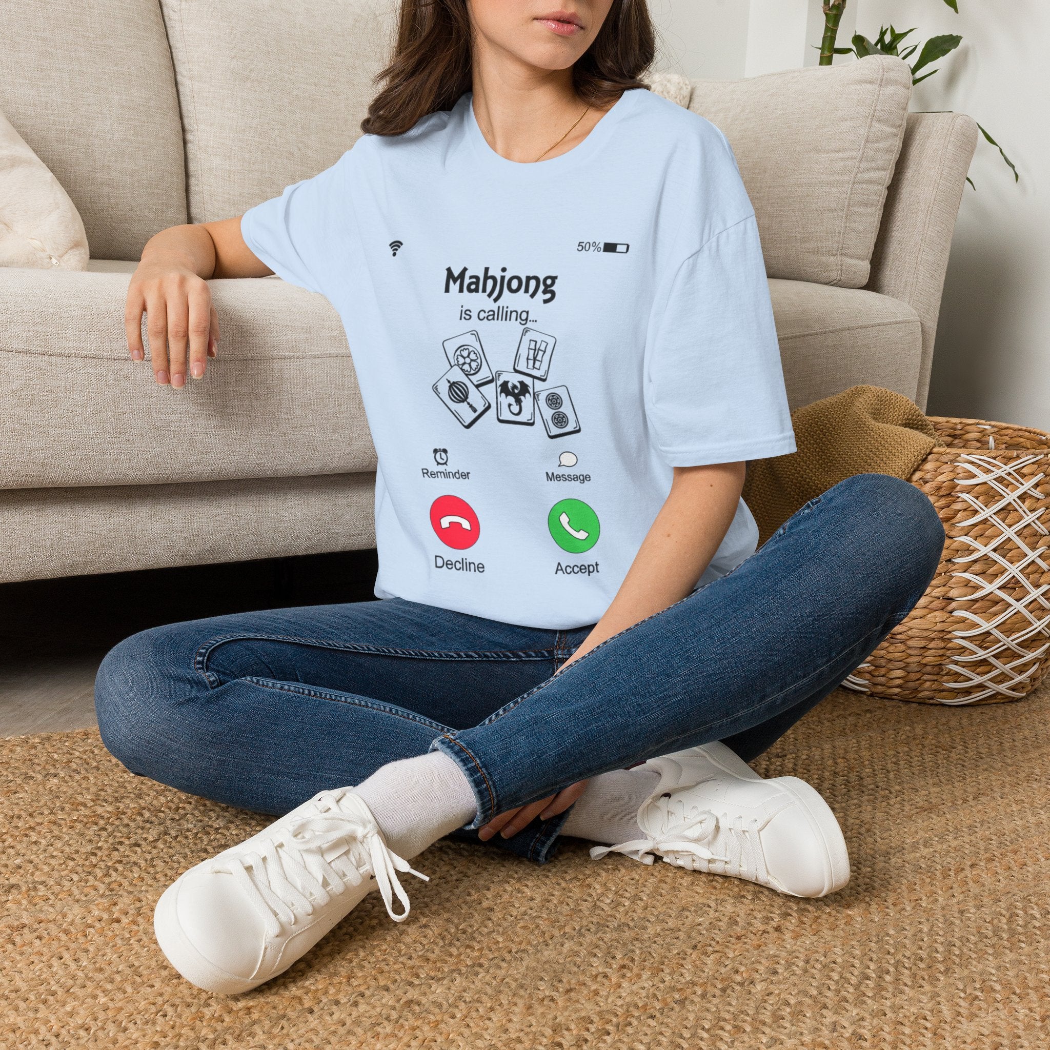 Mahjong Is Calling T-Shirt — Funny Mahjong Player Tee